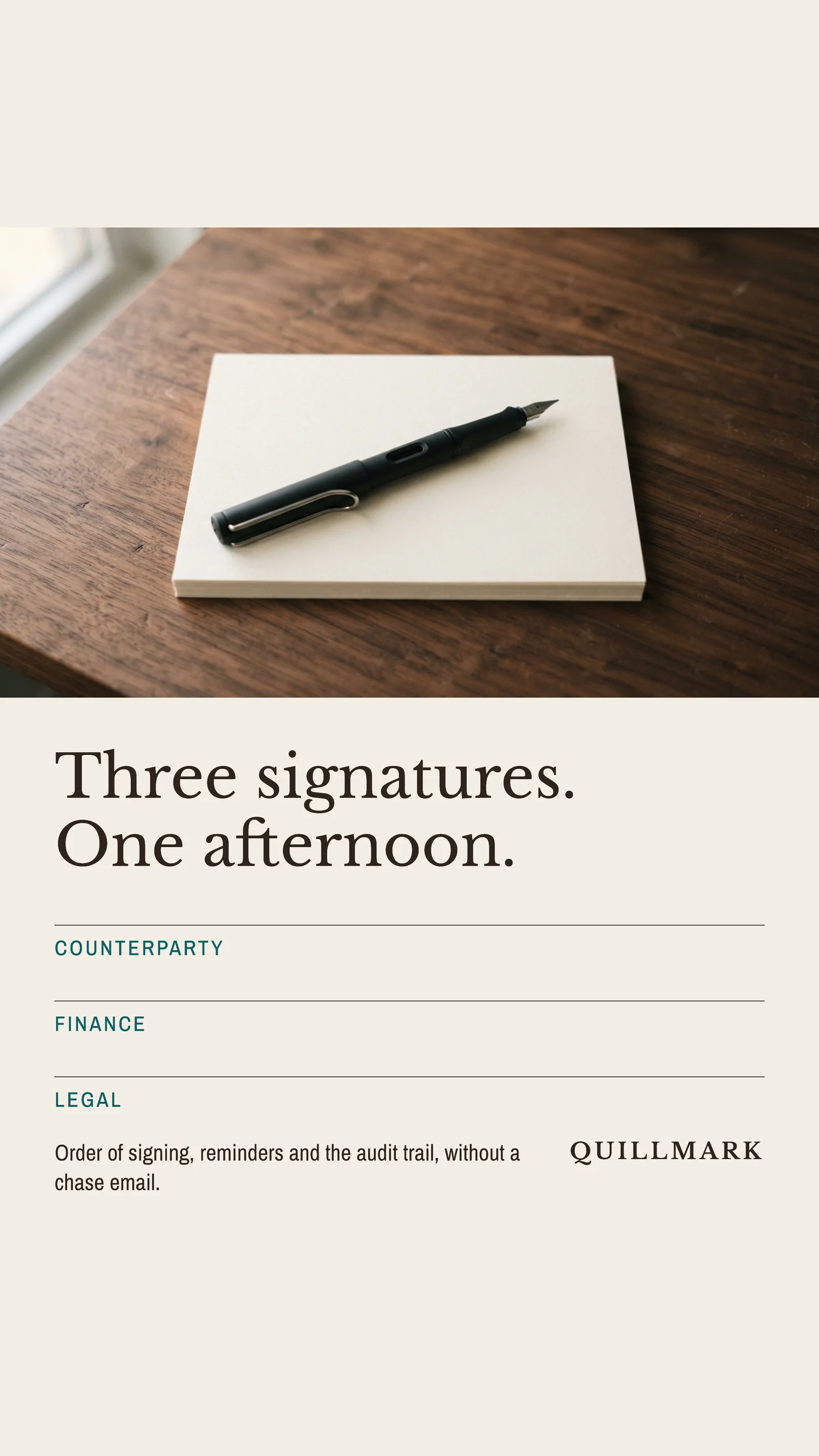 Signature Block Document Signing Instagram Story — 9:16 Instagram story template