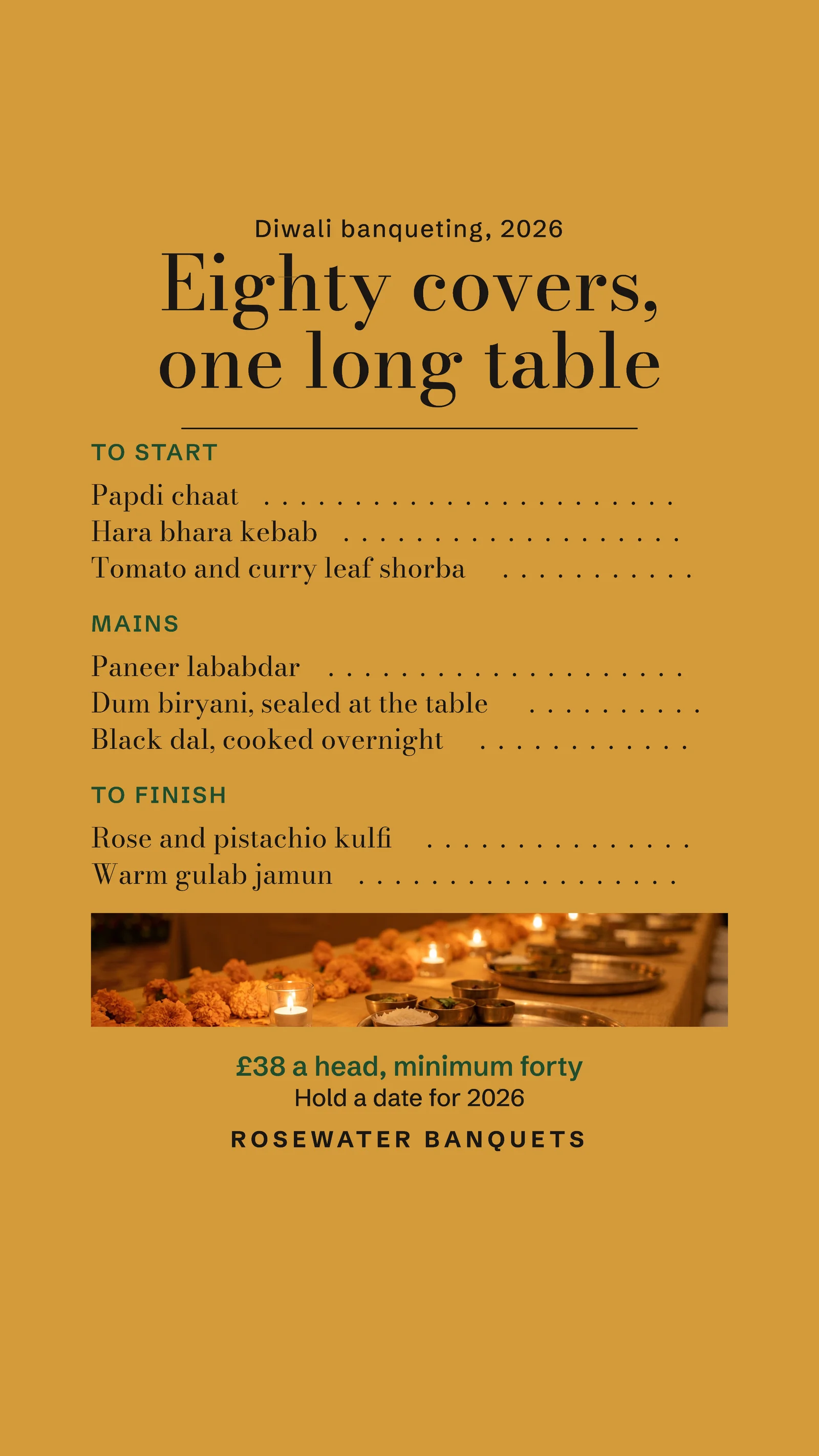 Diwali Banquet Package Facebook Story — 9:16 Facebook story template
