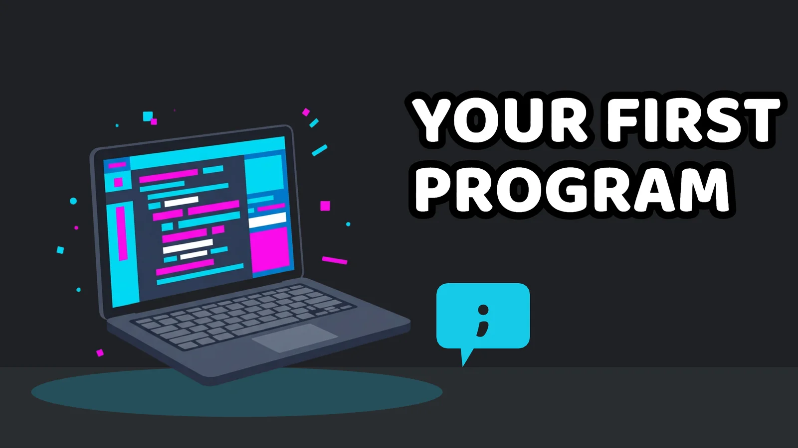 Coding Basics YouTube Thumbnail — 16:9 Youtube thumbnail template