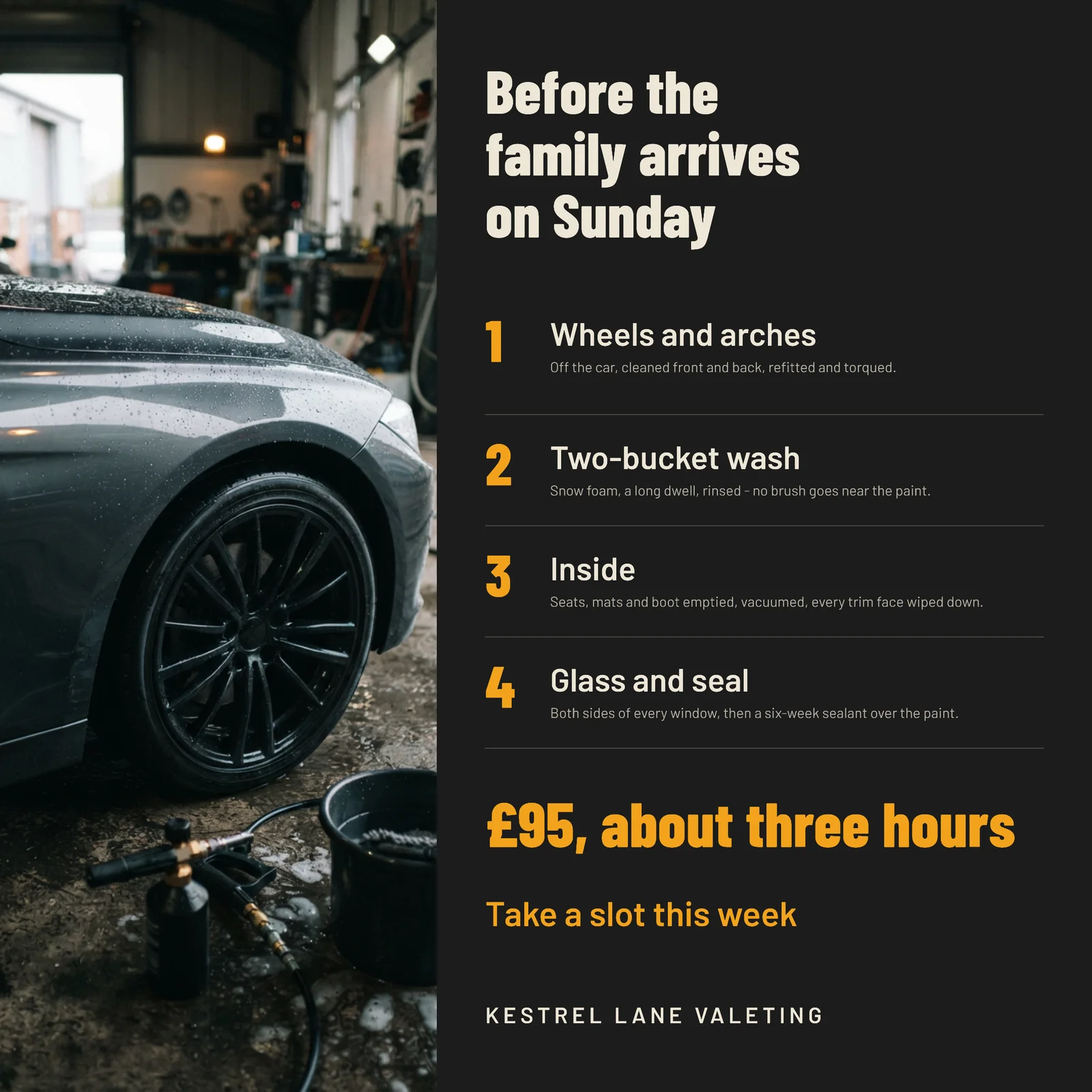 Car Valeting Diwali Family Visit Facebook Ad — 1:1 Facebook ad template