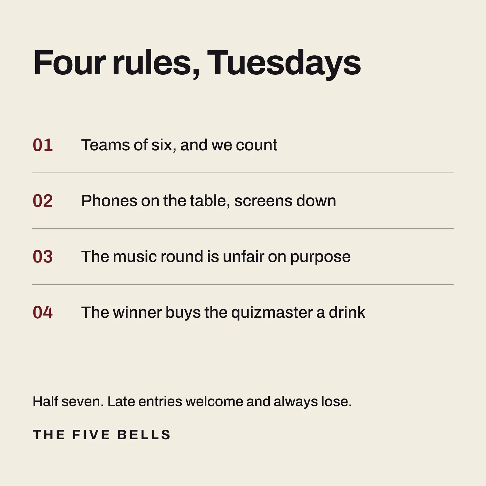 Quiz Rules Instagram Ad — 1:1 Instagram ad template