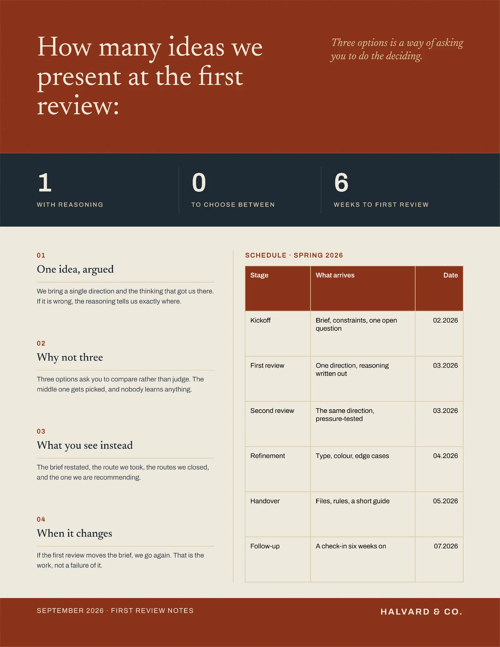 One Idea Resume — 2-page Resume template, page 2 of 2