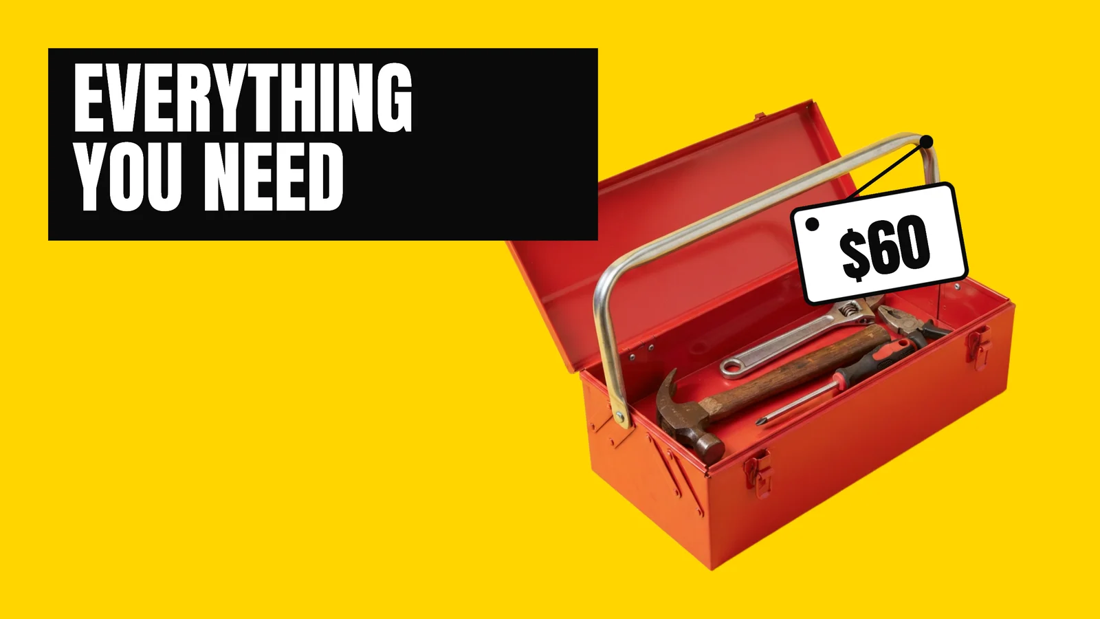 Starter Toolbox YouTube Thumbnail — 16:9 Youtube thumbnail template