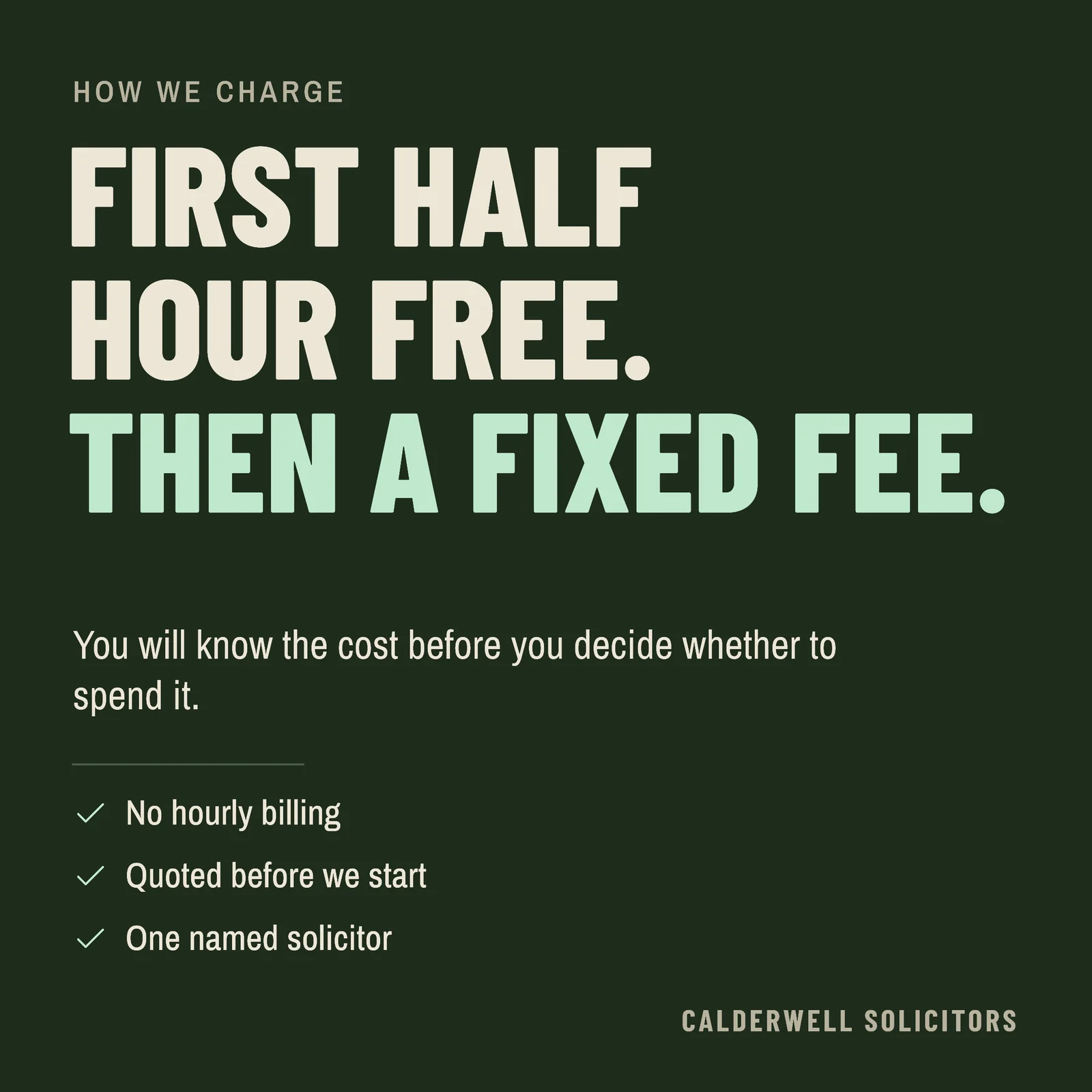 First Half Hour Instagram Post — 1:1 Instagram post template