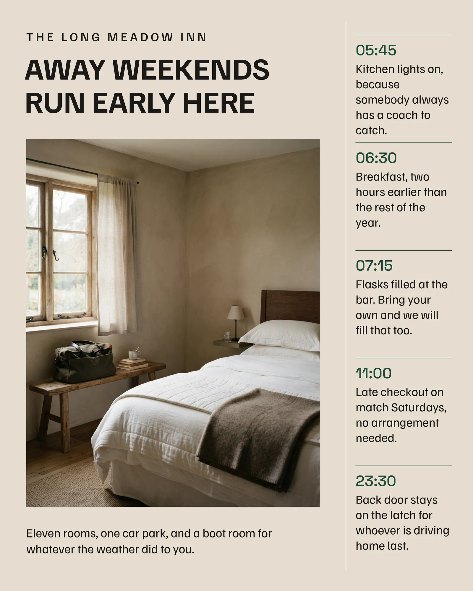 Stone Bottle Green Annotated Subject Inn Football Instagram Post — 4:5 Instagram post template