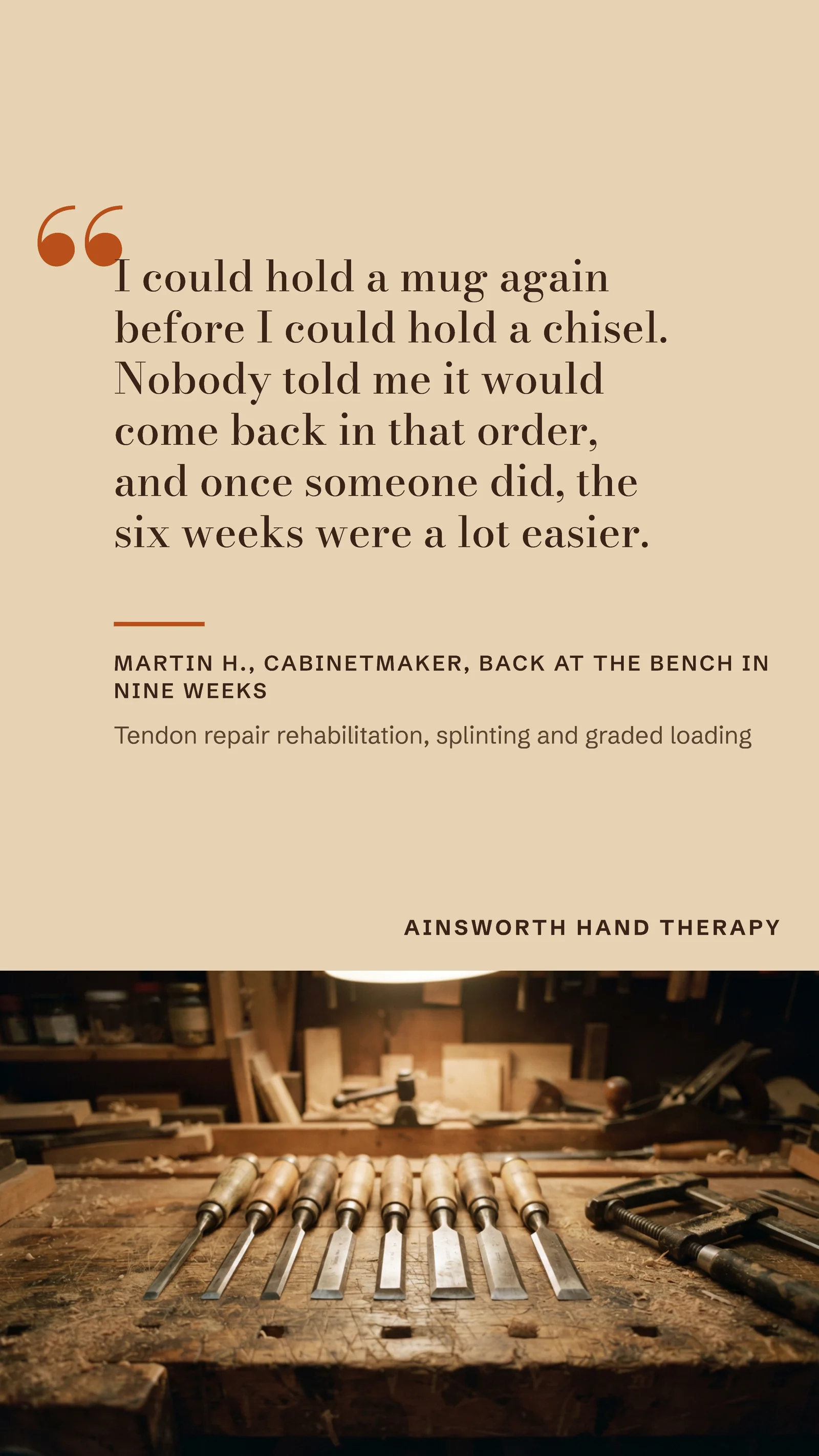 Patient Story Hand Therapy Physio Facebook Story — 9:16 Facebook story template