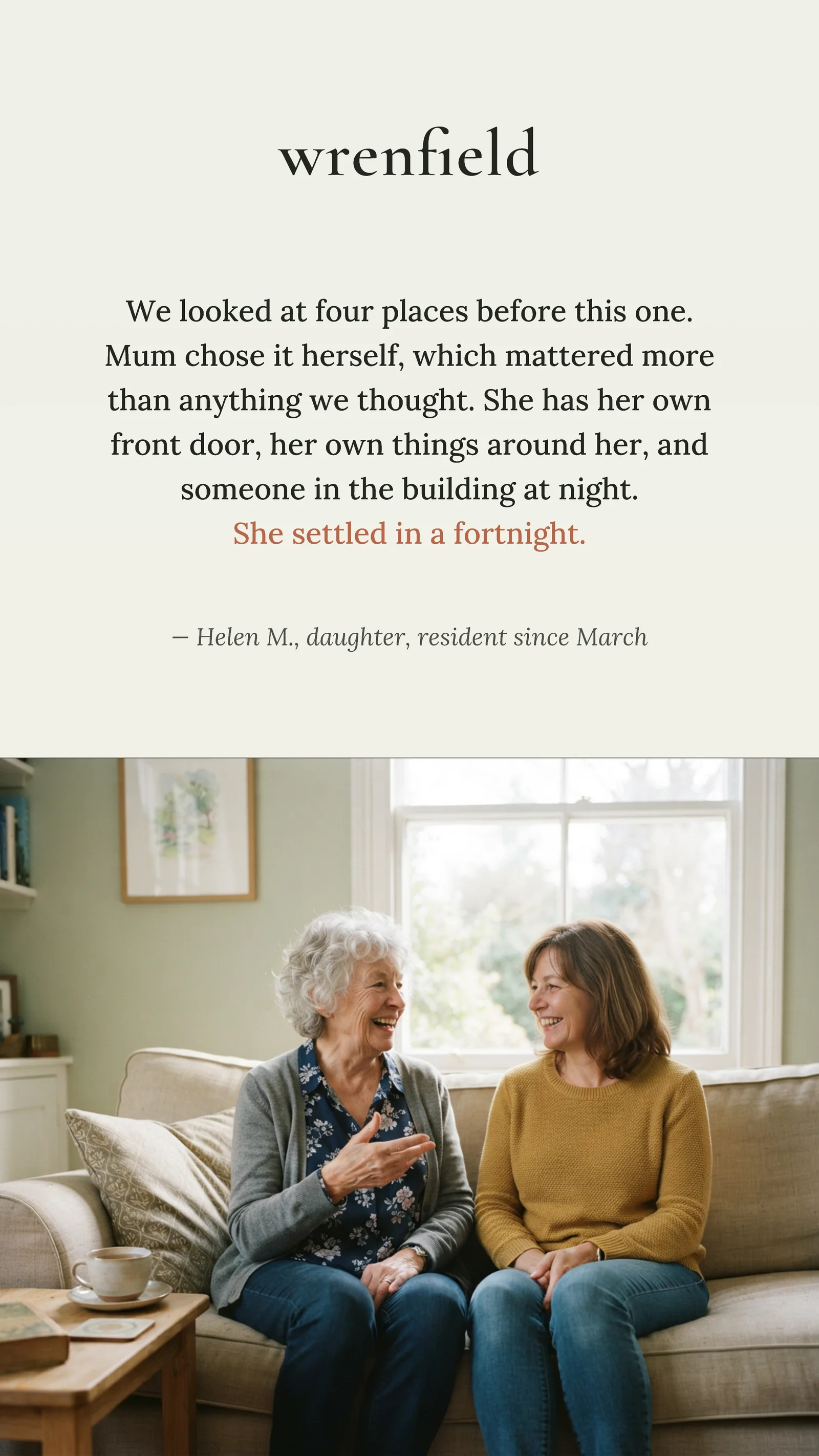 Assisted Living Family Testimonial — 9:16 Instagram ad template