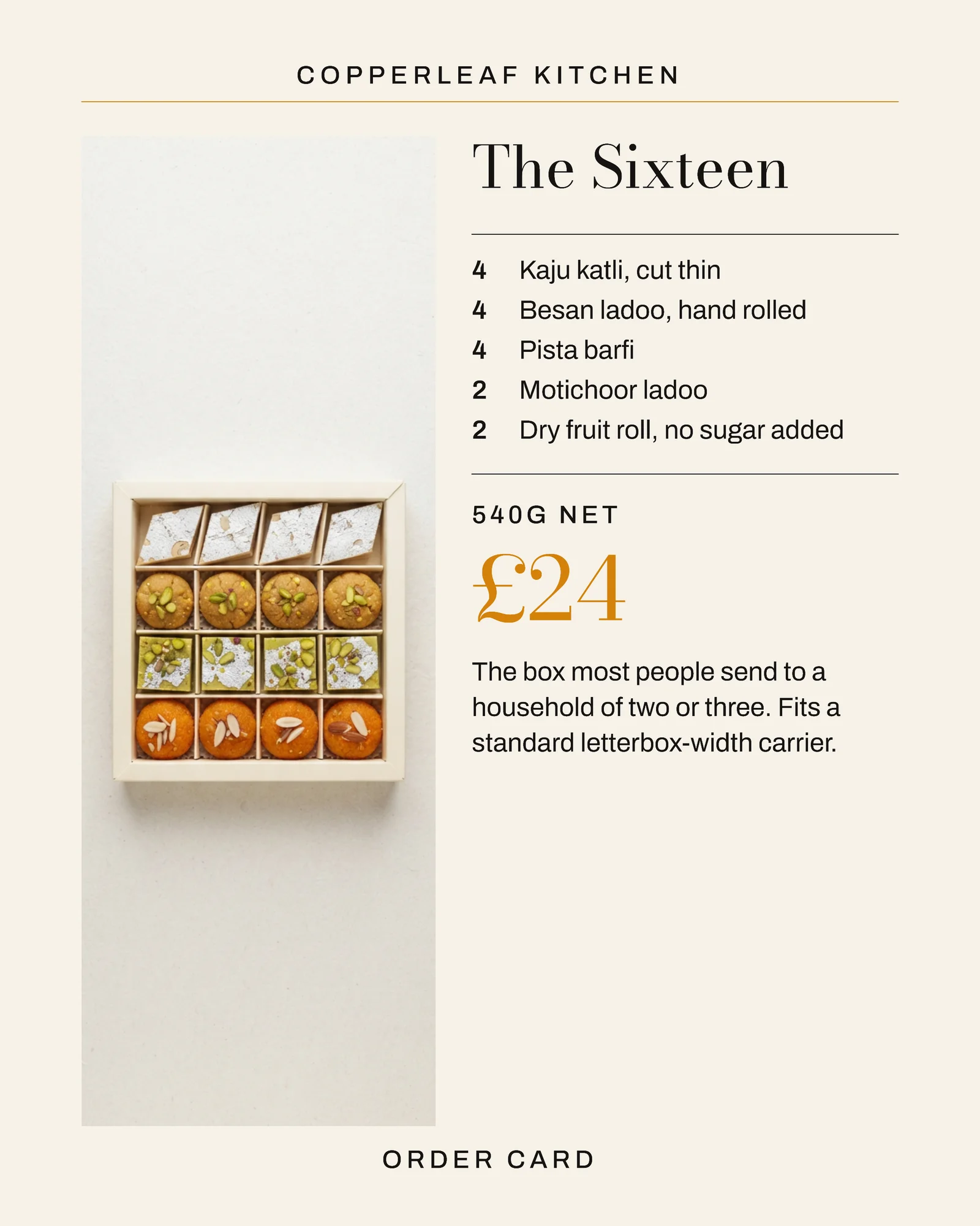 Ivory Saffron Overhead Tray Price Grid Caterer Diwali Boxes Instagram Carousel — 5-panel Instagram carousel carousel template, page 2 of 5