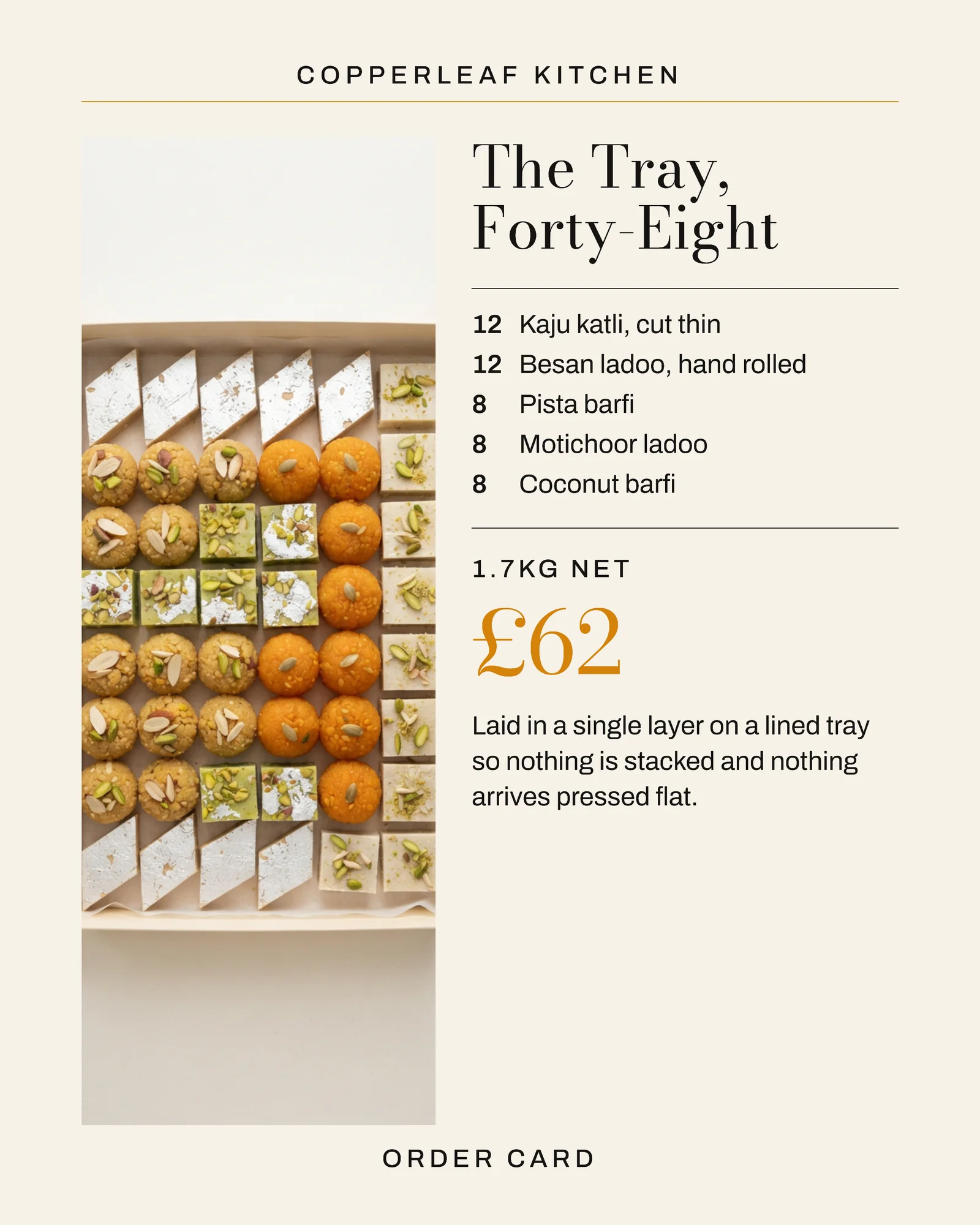 Ivory Saffron Overhead Tray Price Grid Caterer Diwali Boxes Instagram Carousel — 5-panel Instagram carousel carousel template, page 4 of 5