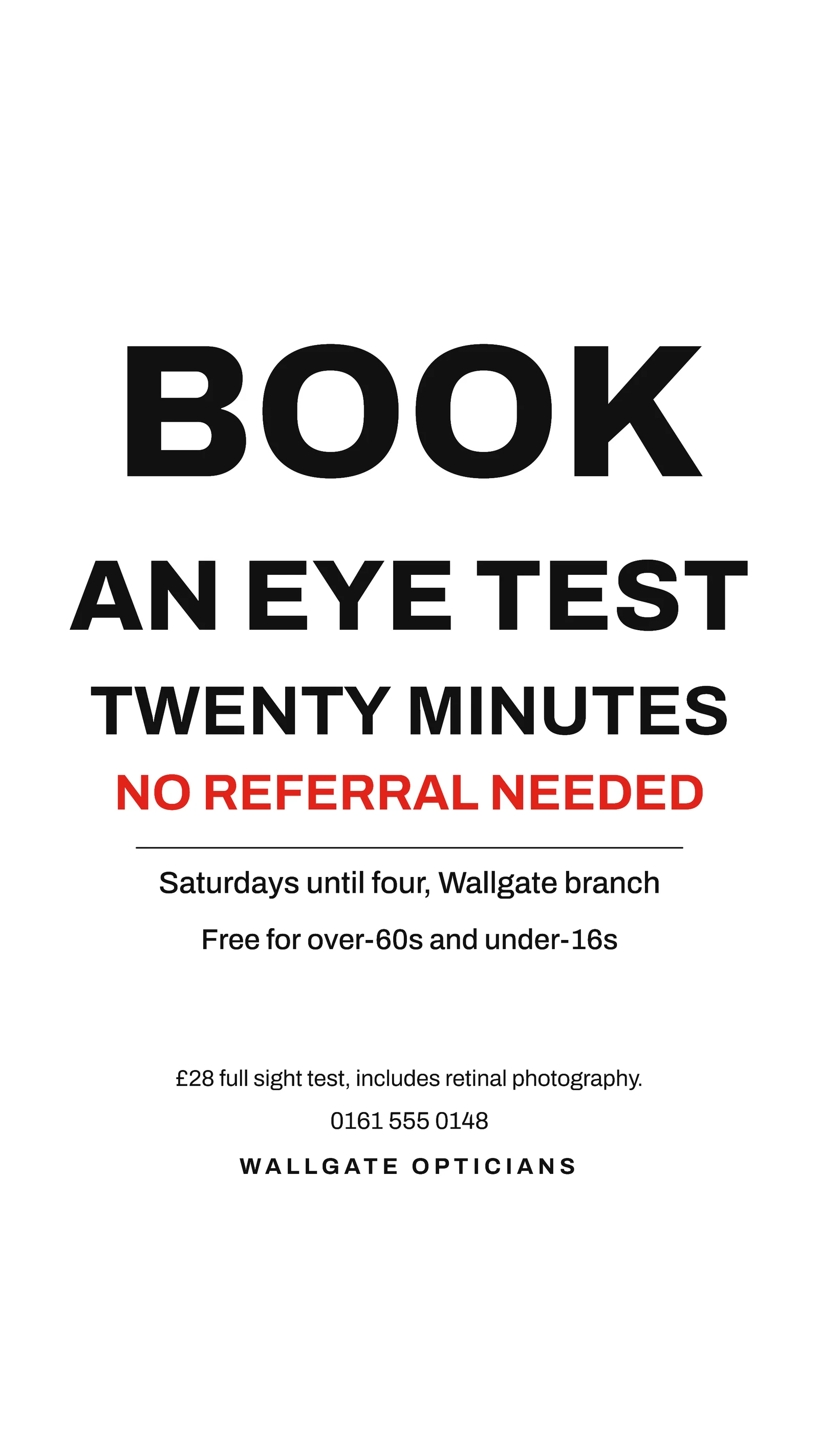 Eye Chart Grid Optician Tests Instagram Story — 9:16 Instagram story template