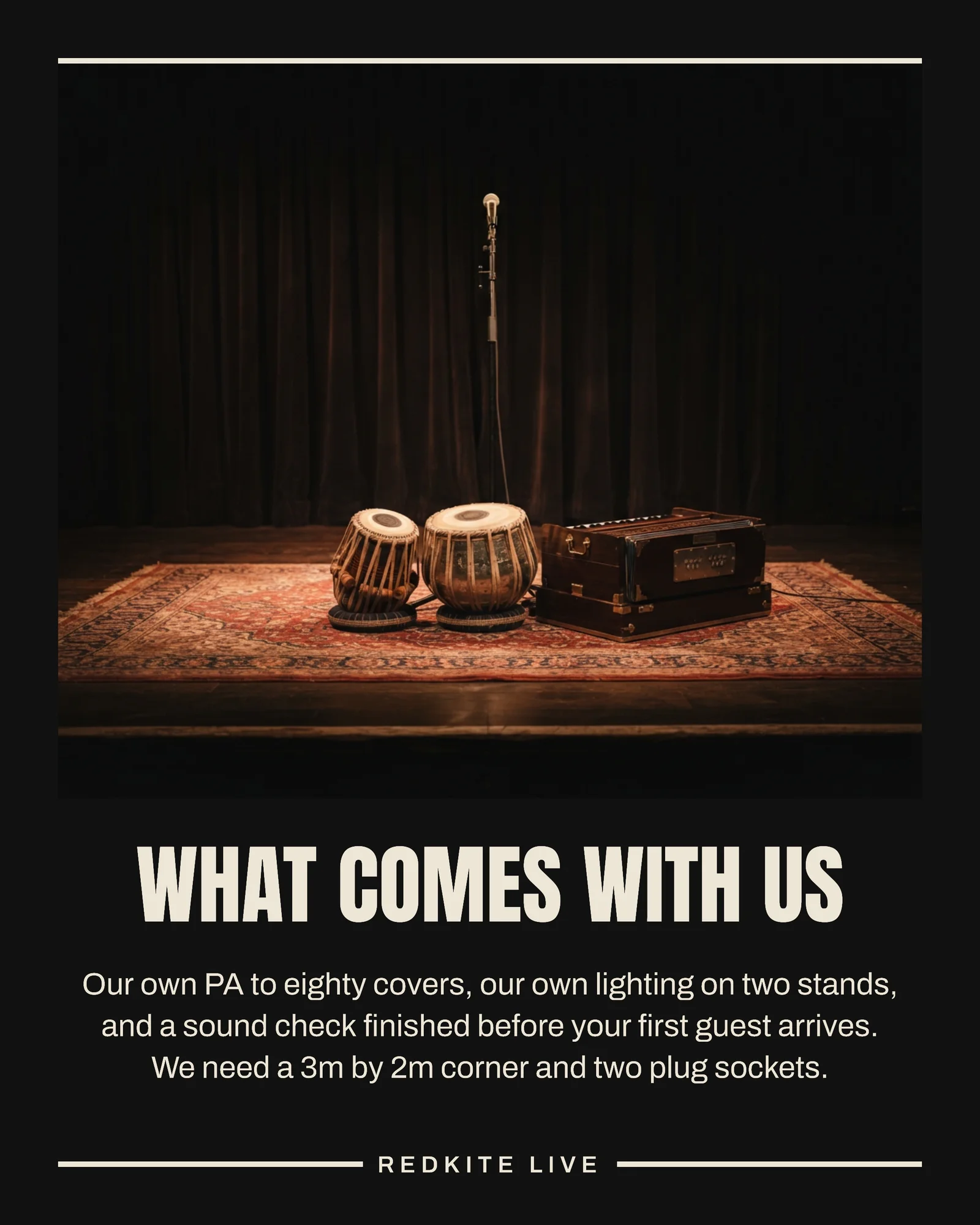 Vermilion Bill Poster Lineup Live Band Diwali Sets Instagram Carousel — 5-panel Instagram carousel carousel template, page 2 of 5