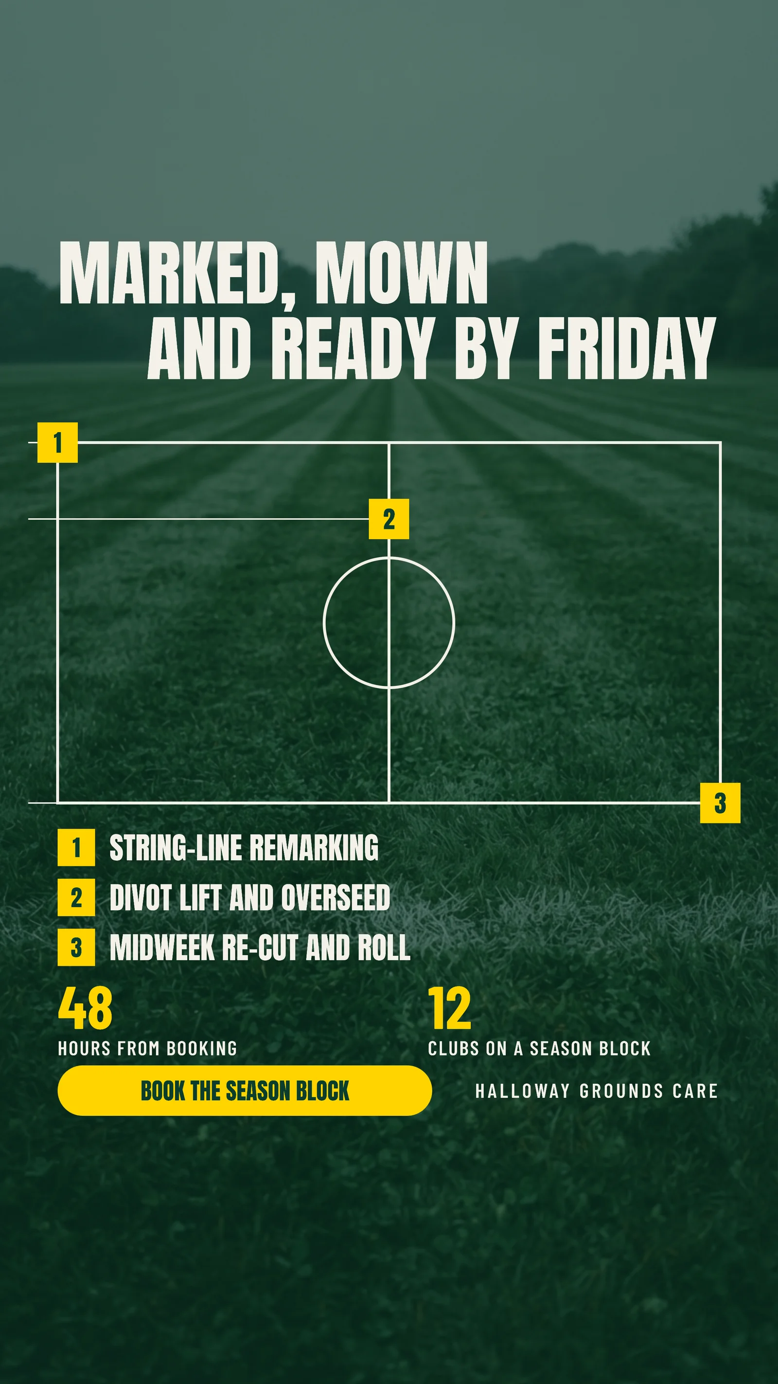Line Marking Callouts Grounds Care Field Prep Facebook Story — 9:16 Facebook story template