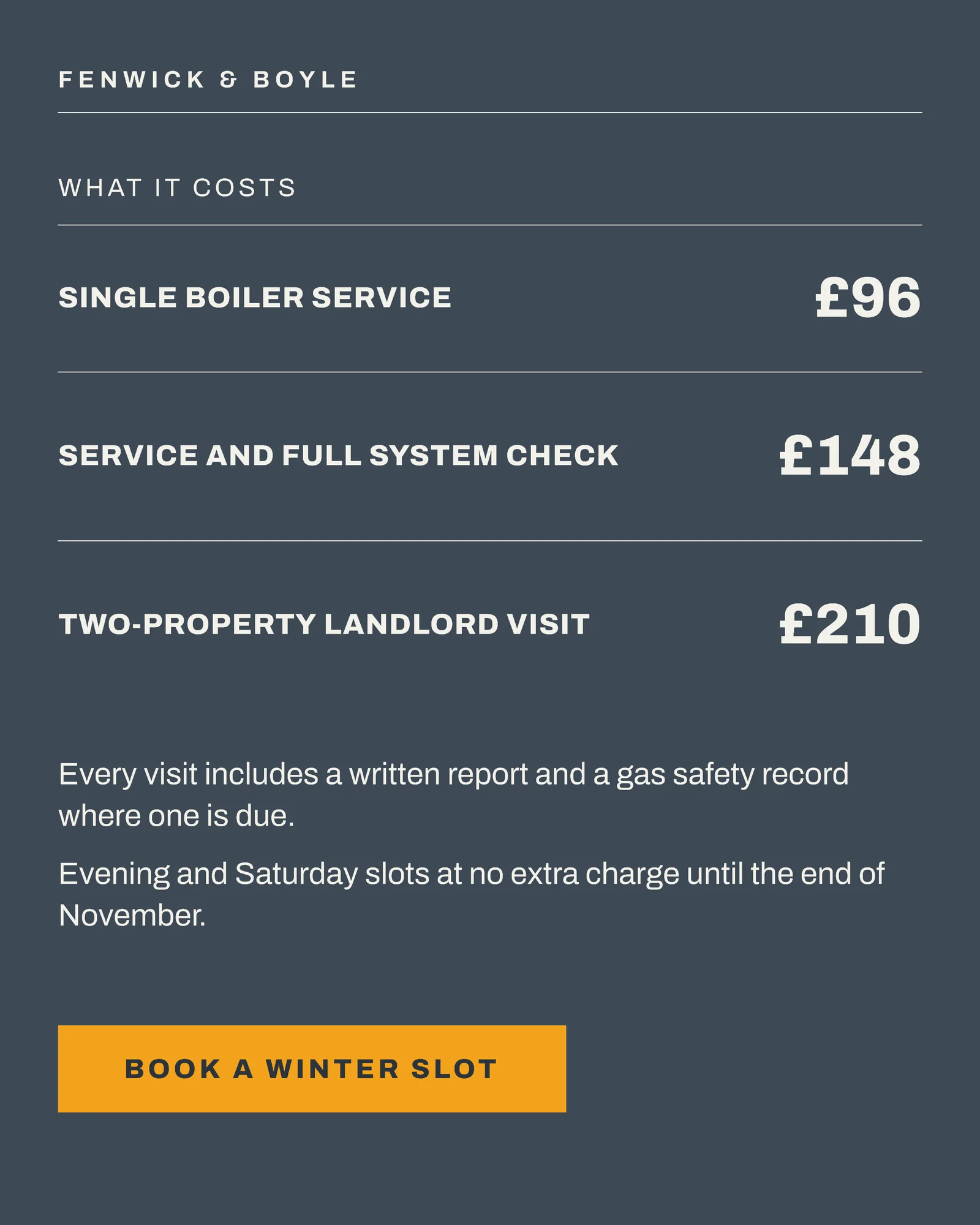 Slate Amber Numbered Checks Plumbing Winter Readiness Instagram Carousel — 5-panel Instagram carousel carousel template, page 5 of 5