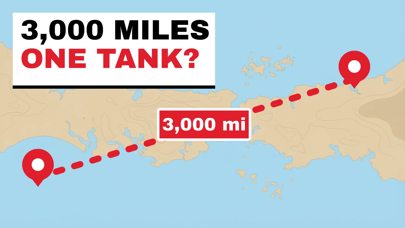 Road Trip Route YouTube Thumbnail — 16:9 Youtube thumbnail template