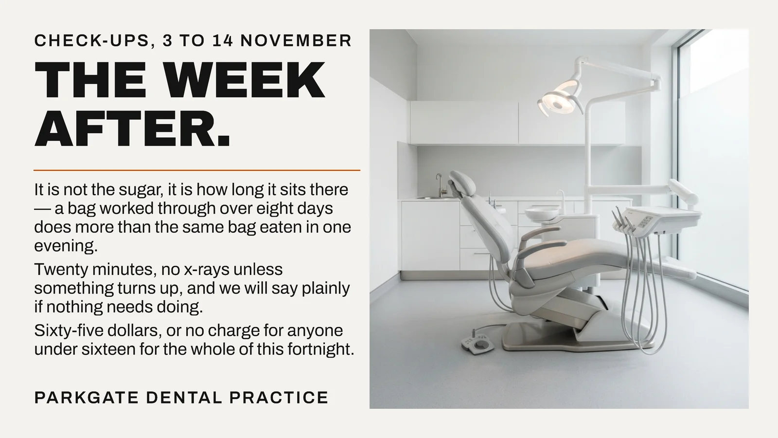 Chalk Square Inset Dental Halloween Week After YouTube Ad — 16:9 YouTube ad template