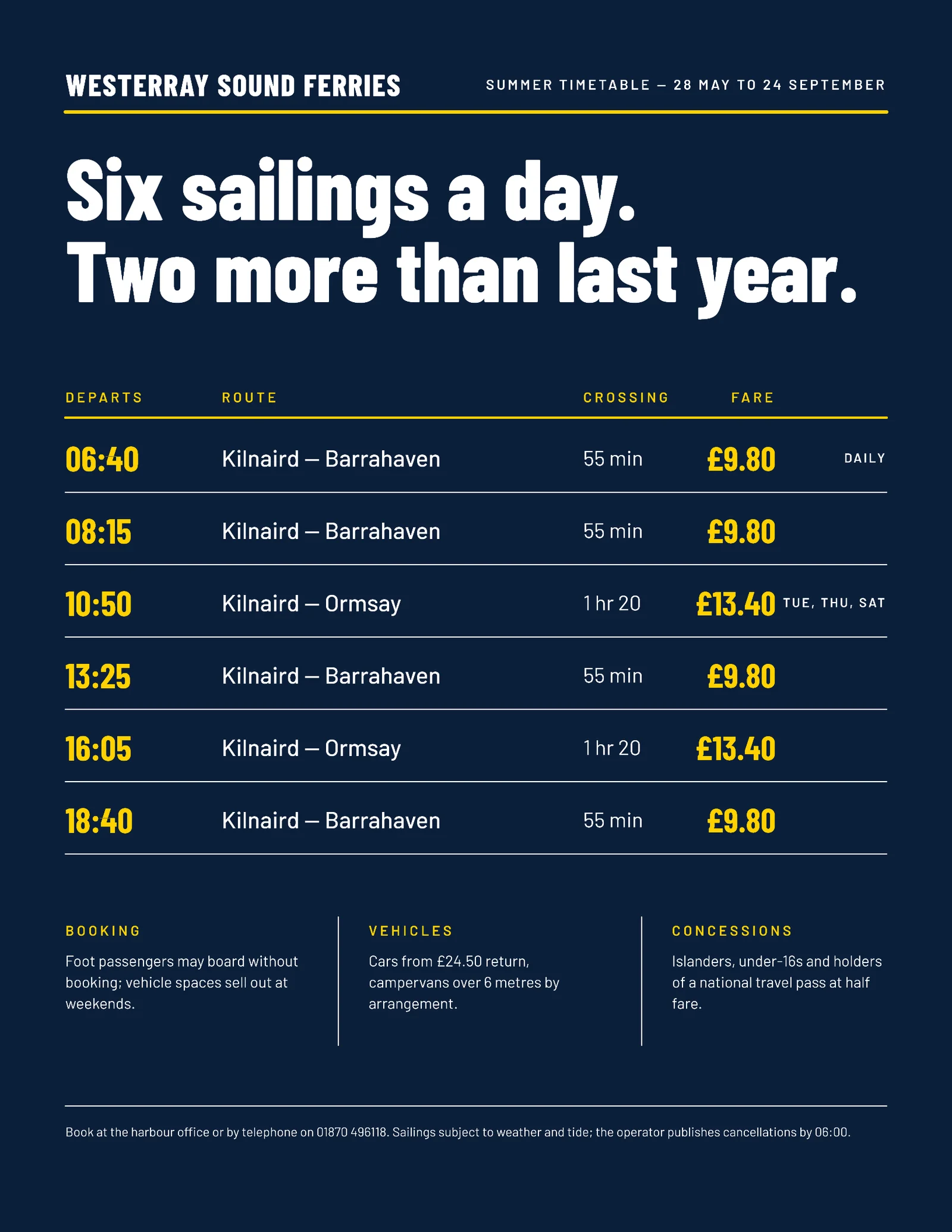 Island Ferry Summer Sailings Flyer — Letter Flyer template