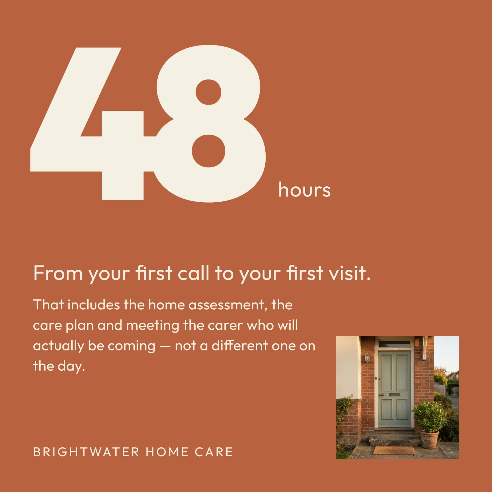 Home Care First Visit Instagram Post — 1:1 Instagram post template