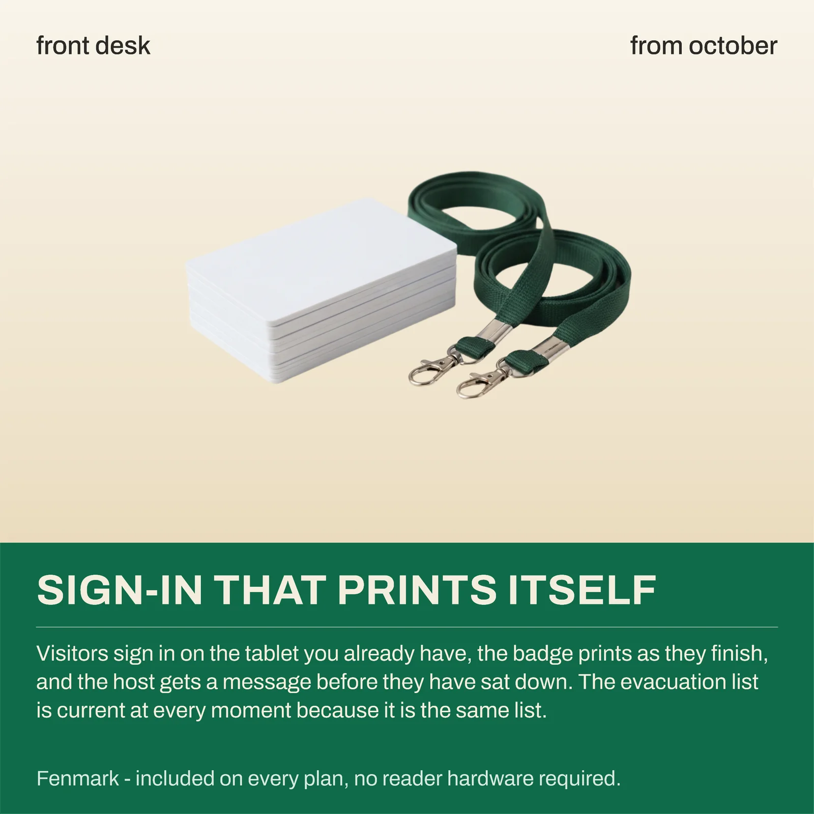 Hero Object Visitor Management Ad — 1:1 Instagram ad template