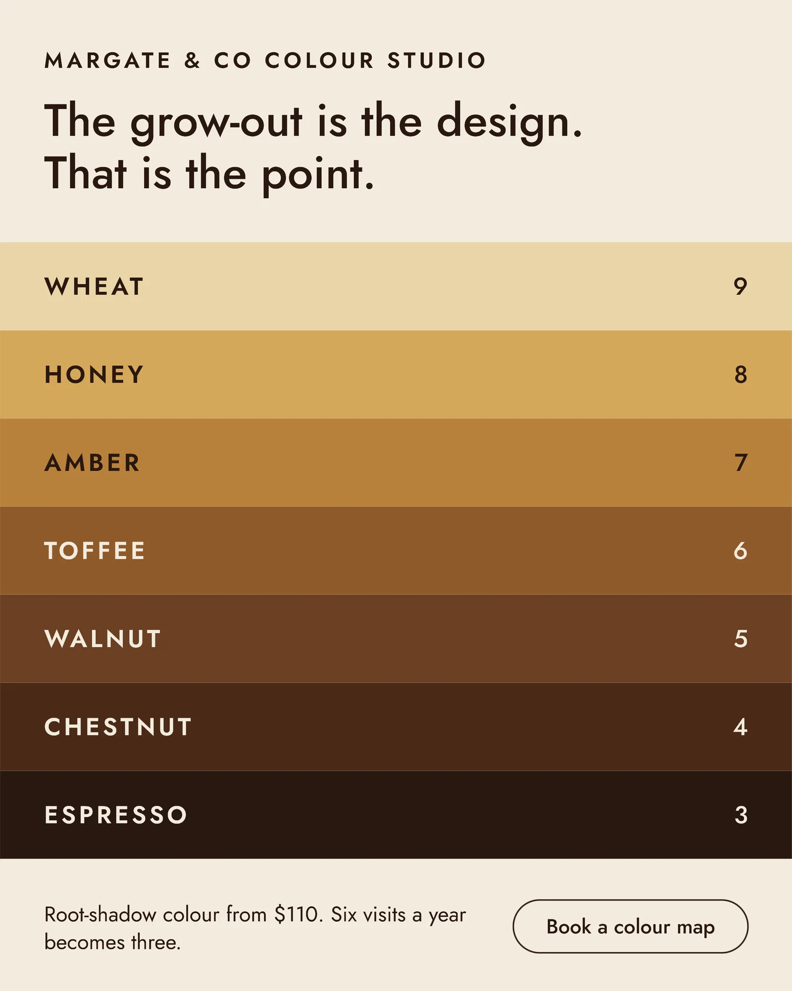 Walnut Shade Ladder Colour Studio Grow Out Facebook Ad — 4:5 Facebook ad template