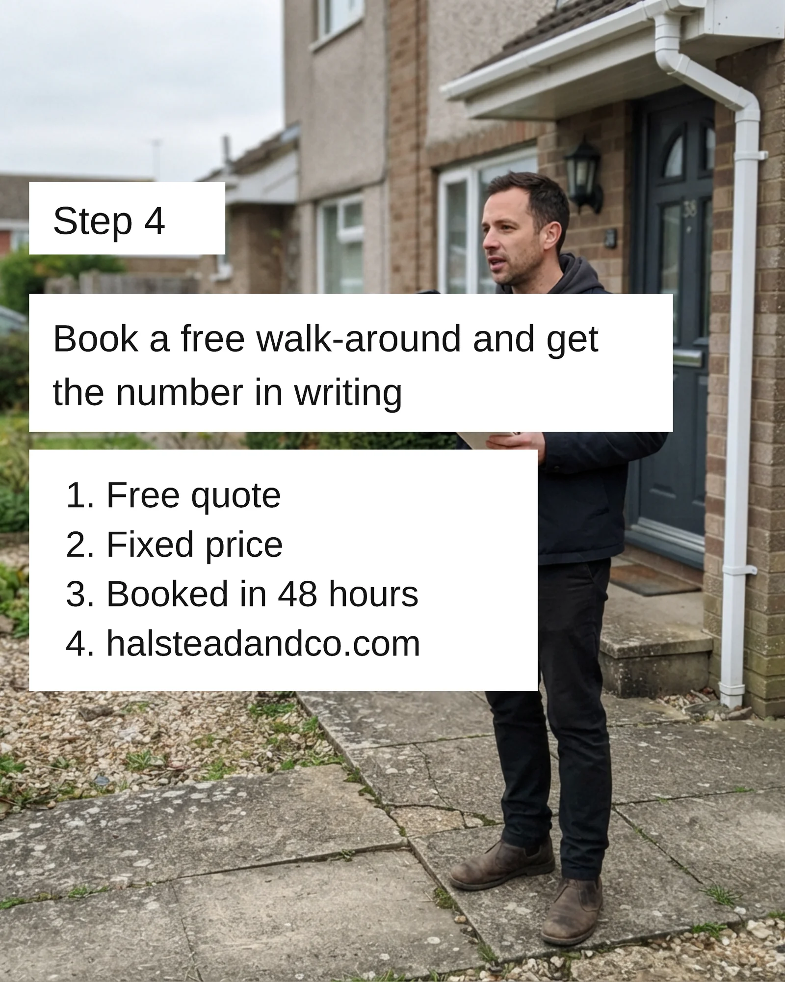 Hook and Steps Exterior Cleaning Carousel — 5-panel Instagram carousel carousel template, page 5 of 5