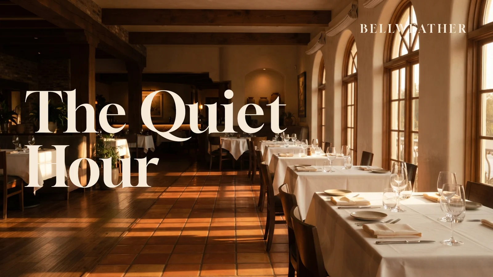 The Quiet Hour Hospitality YouTube Ad — 16:9 YouTube ad template