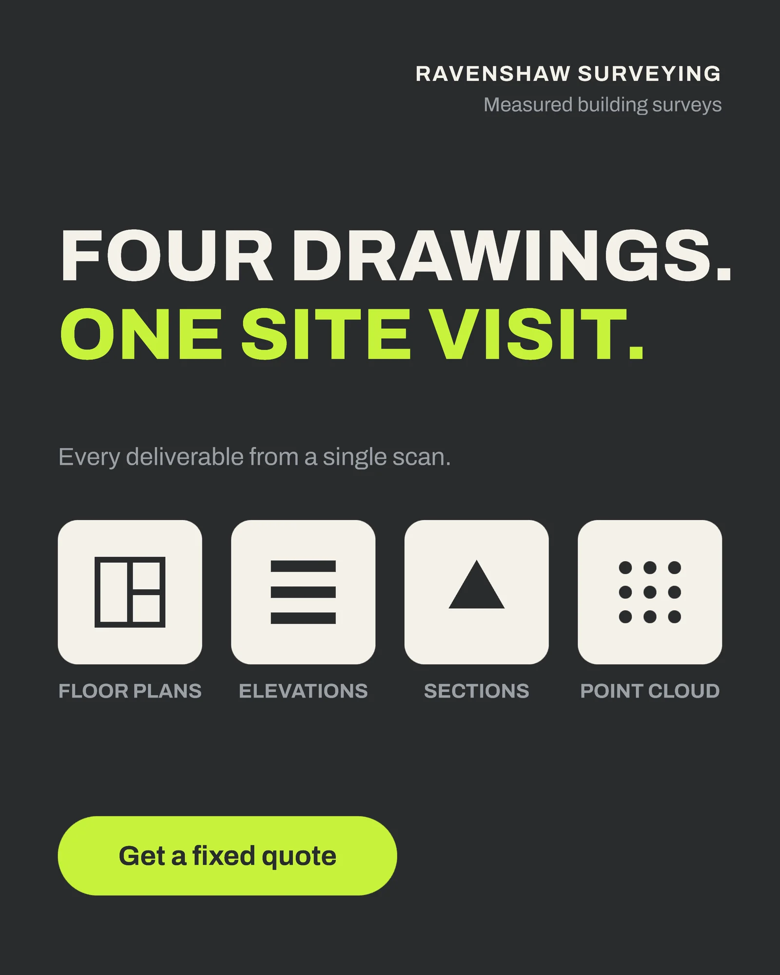 Glyph tiles deliverables — 4:5 Instagram ad template
