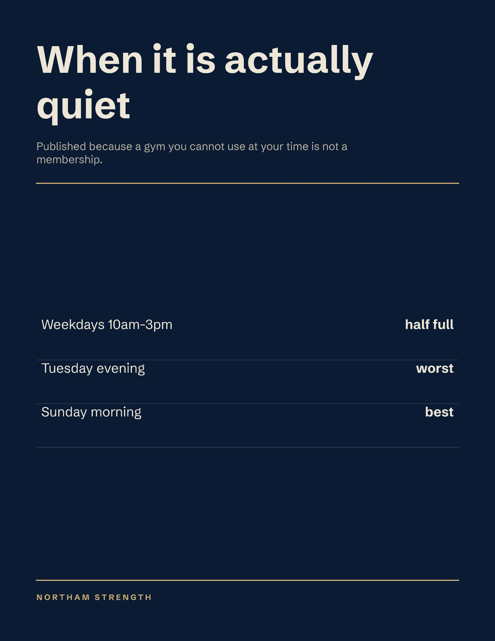 When Its Quiet One Pager — 2-page One pager template, page 1 of 2