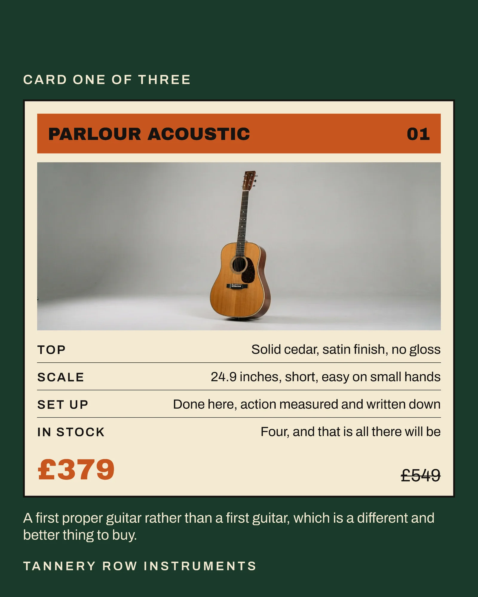 Forest Trading Card Instrument Shop Black Friday Overstock Instagram Carousel — 5-panel Instagram carousel carousel template, page 2 of 5