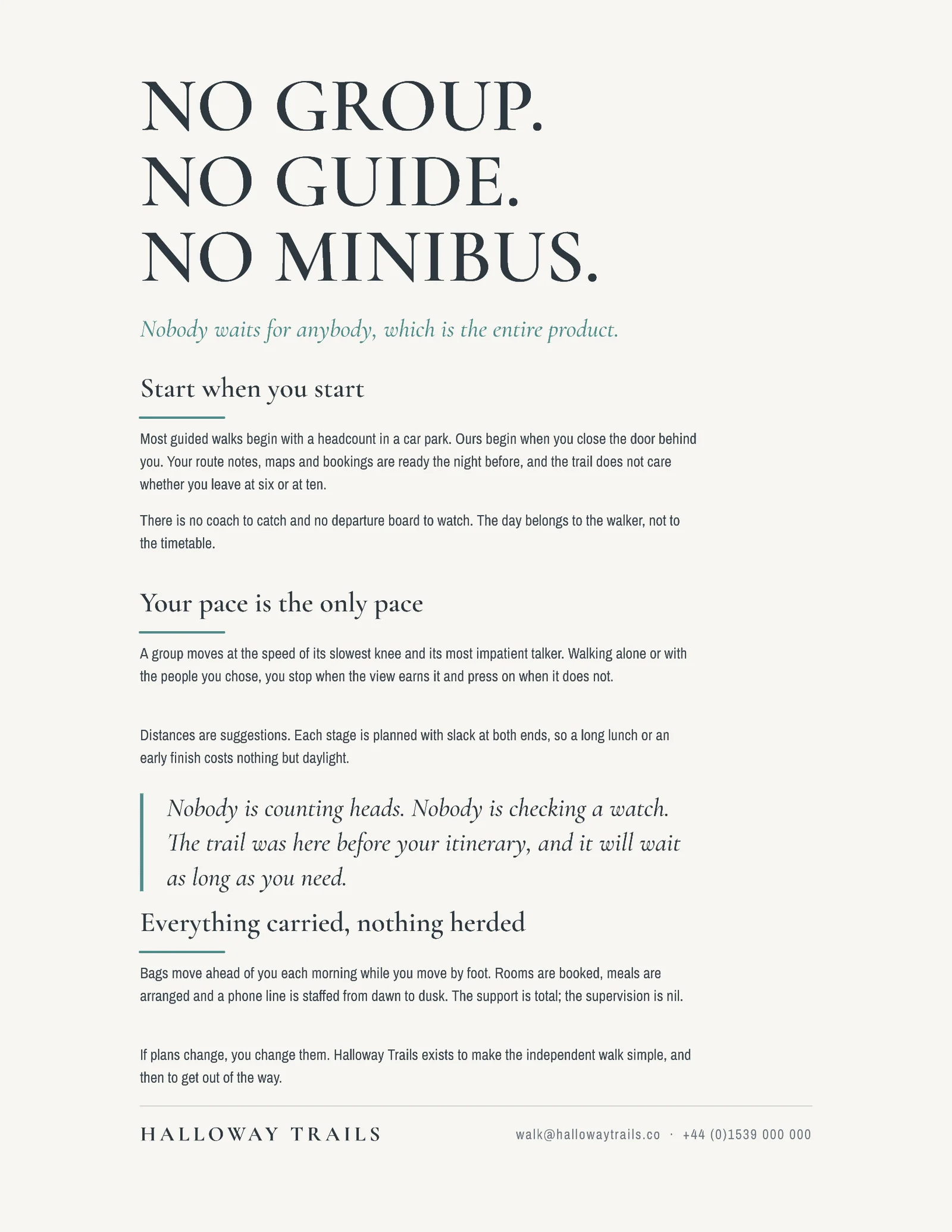 No Group Quote — 2-page Quote template, page 1 of 2
