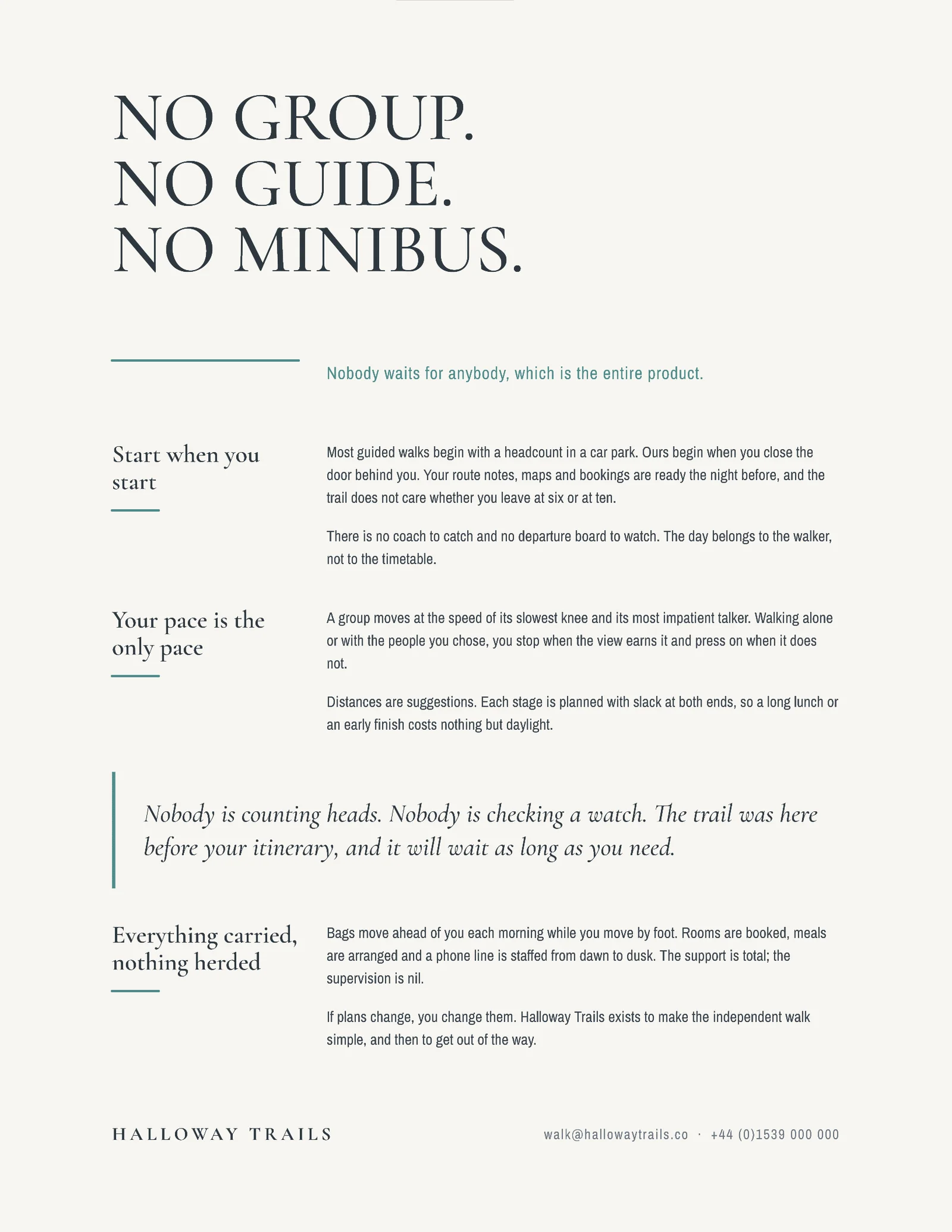 No Group Quote — 2-page Quote template, page 2 of 2