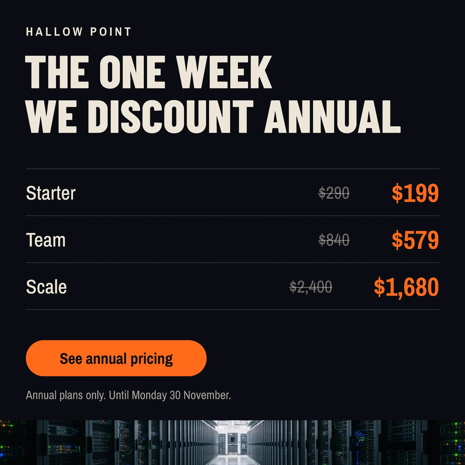 SaaS Black Friday Annual Plans LinkedIn Ad — 1:1 LinkedIn ad template