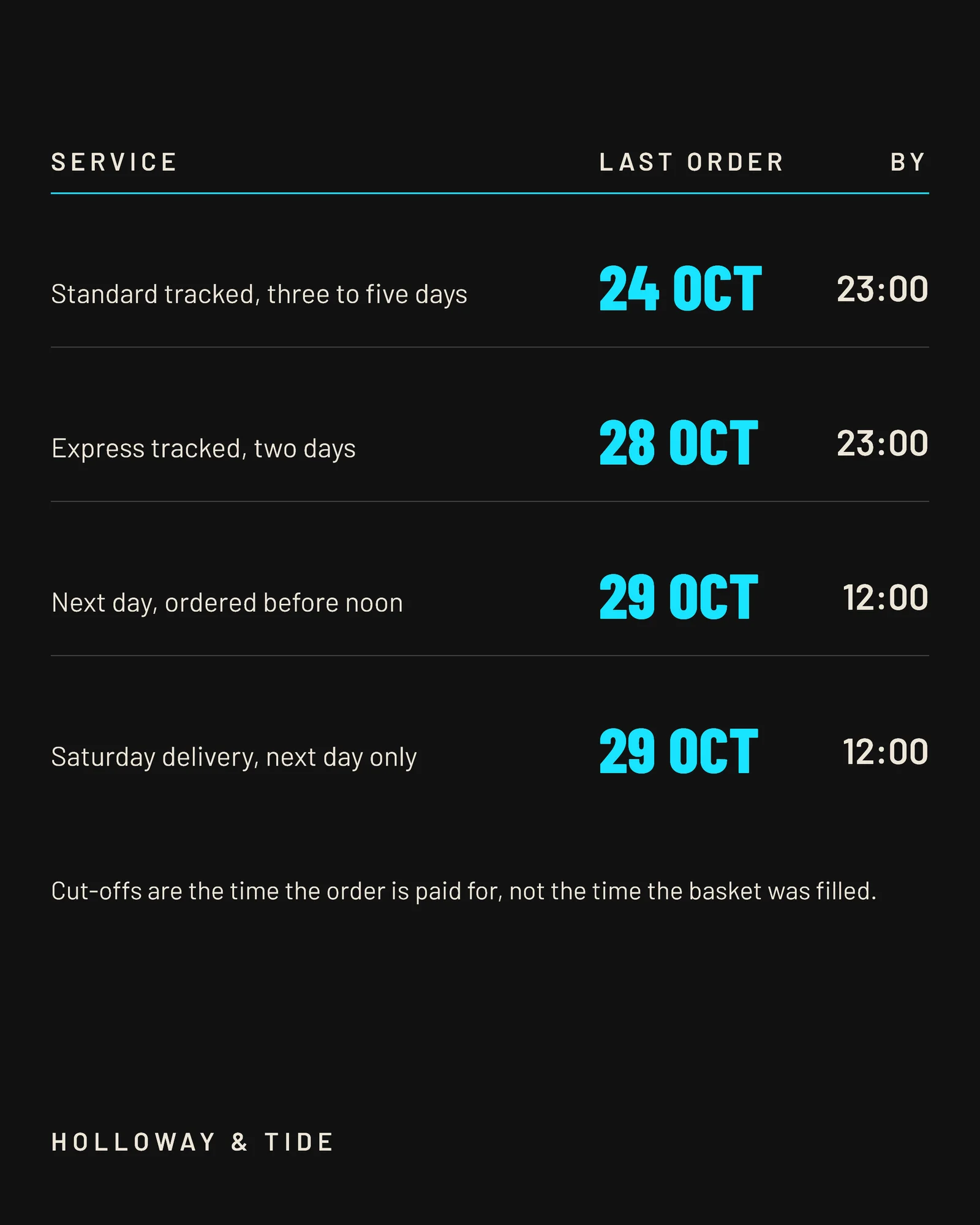 Ink Departure Board Online Shop Halloween Posting Cut-Offs Facebook Carousel — 4-panel Facebook carousel carousel template, page 2 of 4