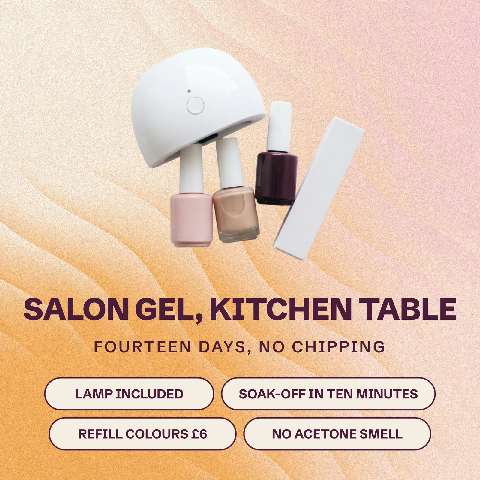 Glass tile shader flat-lay — 1:1 Instagram ad template