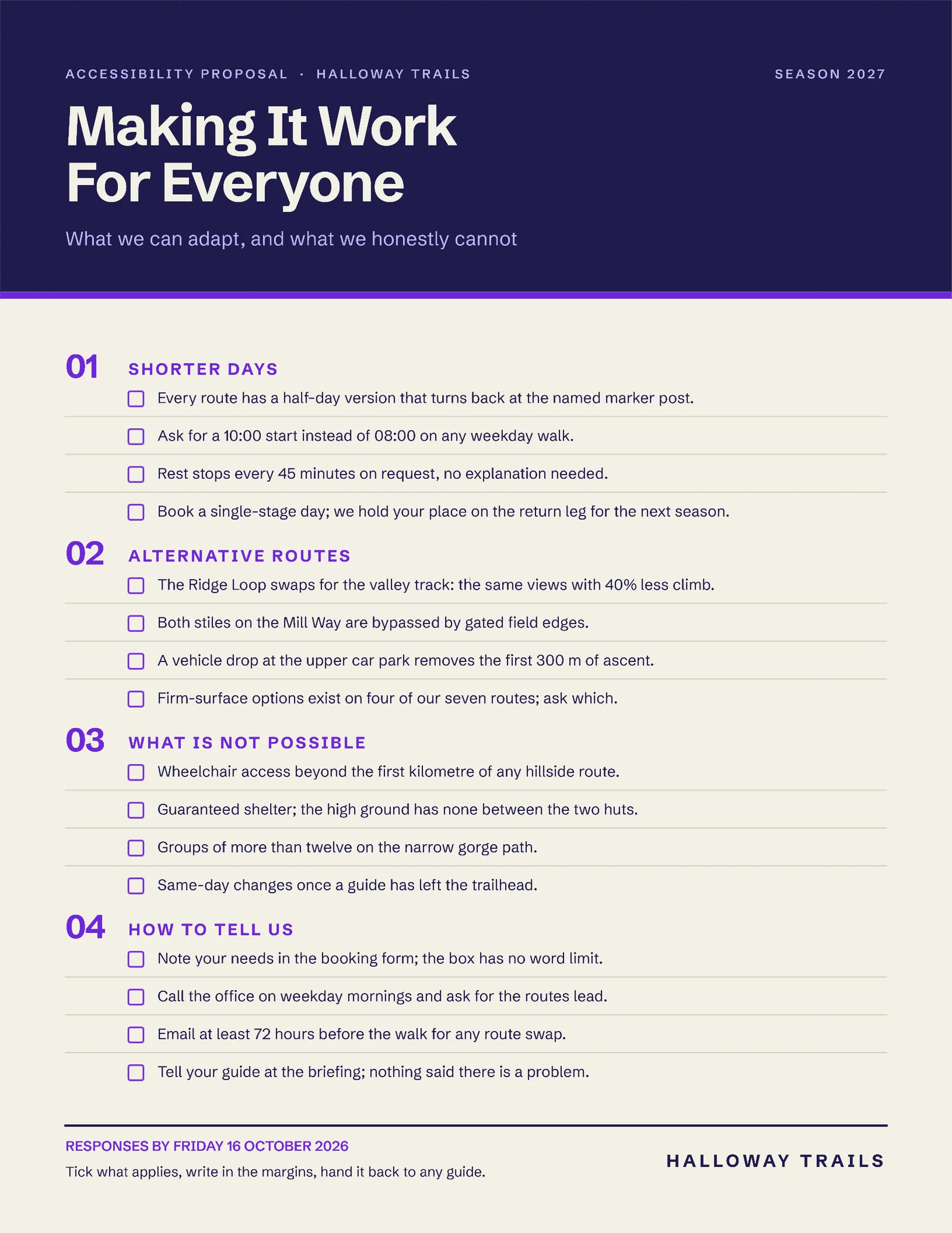 Accessibility Proposal — 2-page Proposal template, page 2 of 2