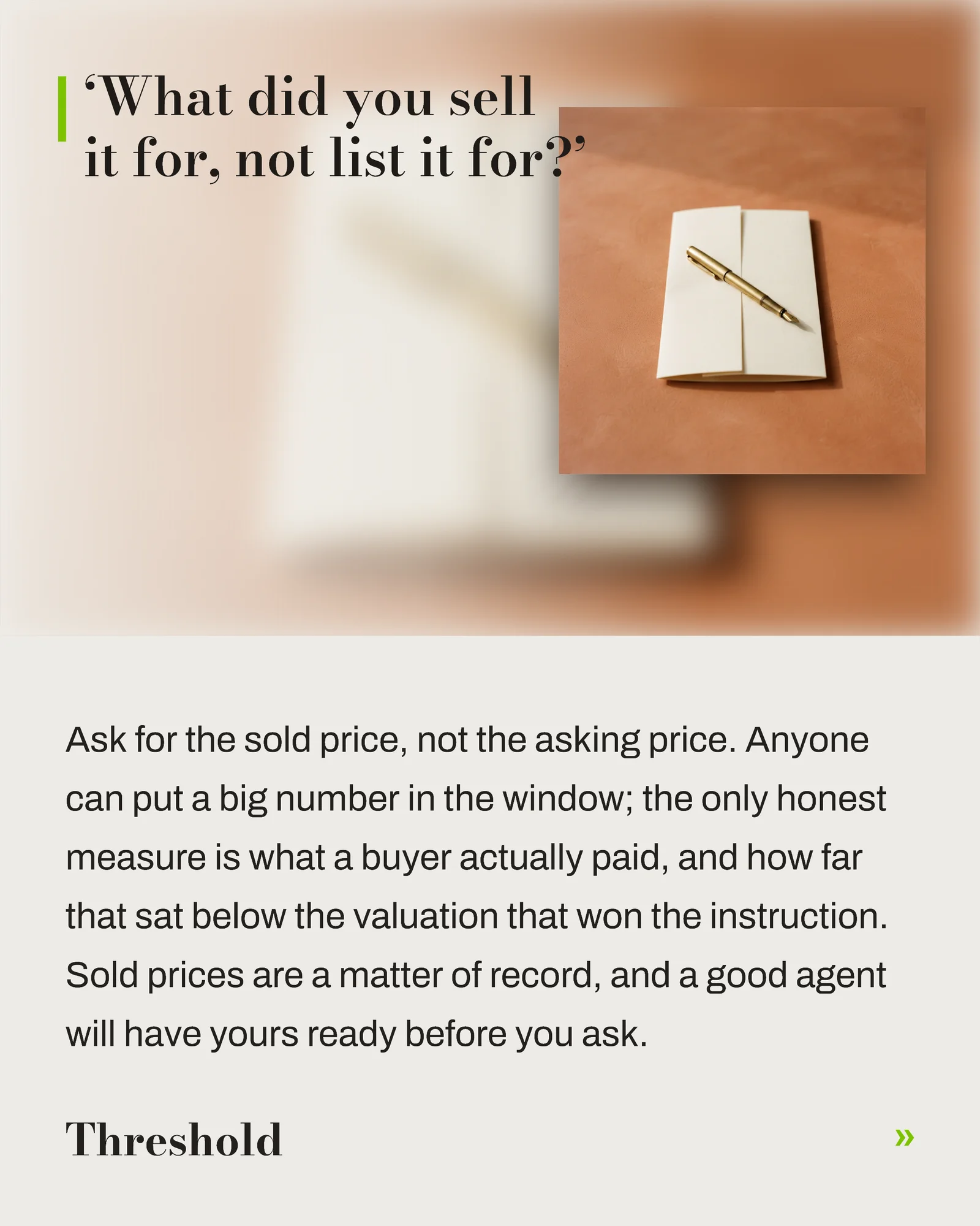 Magazine Guide Listing Questions Carousel — 5-panel Instagram carousel carousel template, page 2 of 5