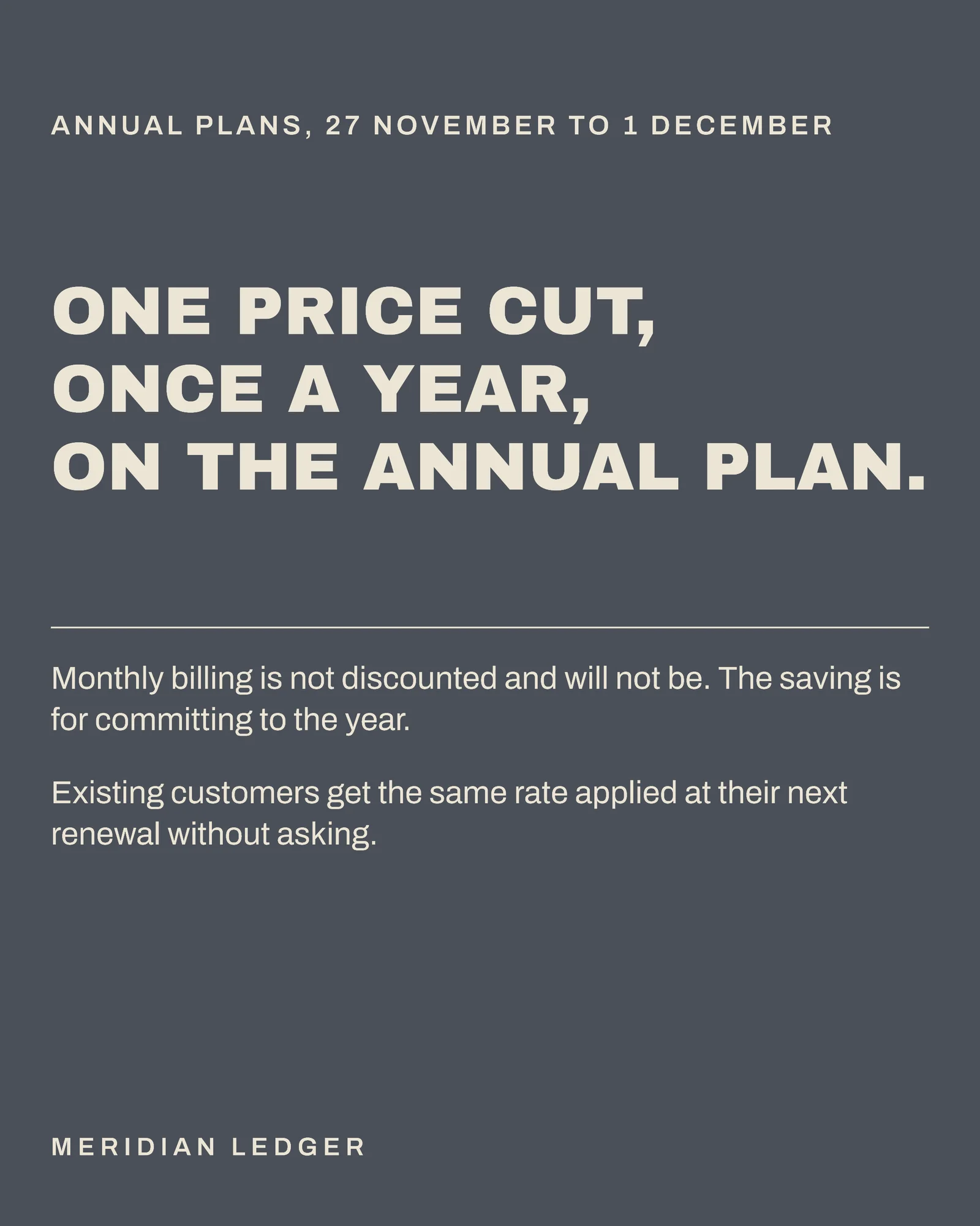 Slate Two-Up Cards Accounting SaaS Black Friday Annual Instagram Carousel — 5-panel Instagram carousel carousel template, page 1 of 5