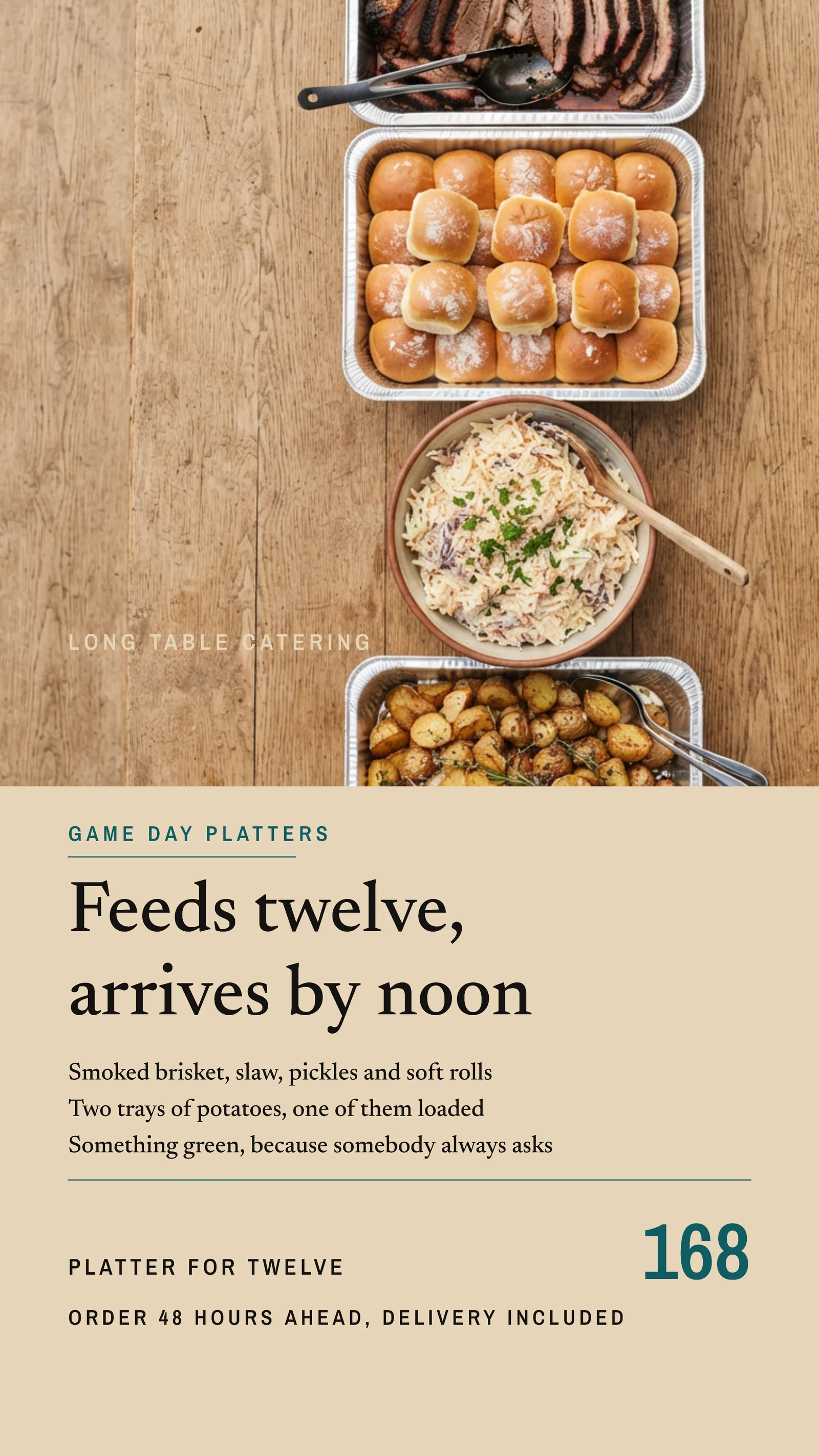 Photo Half Catering Game Day Platters Instagram Story — 9:16 Instagram story template