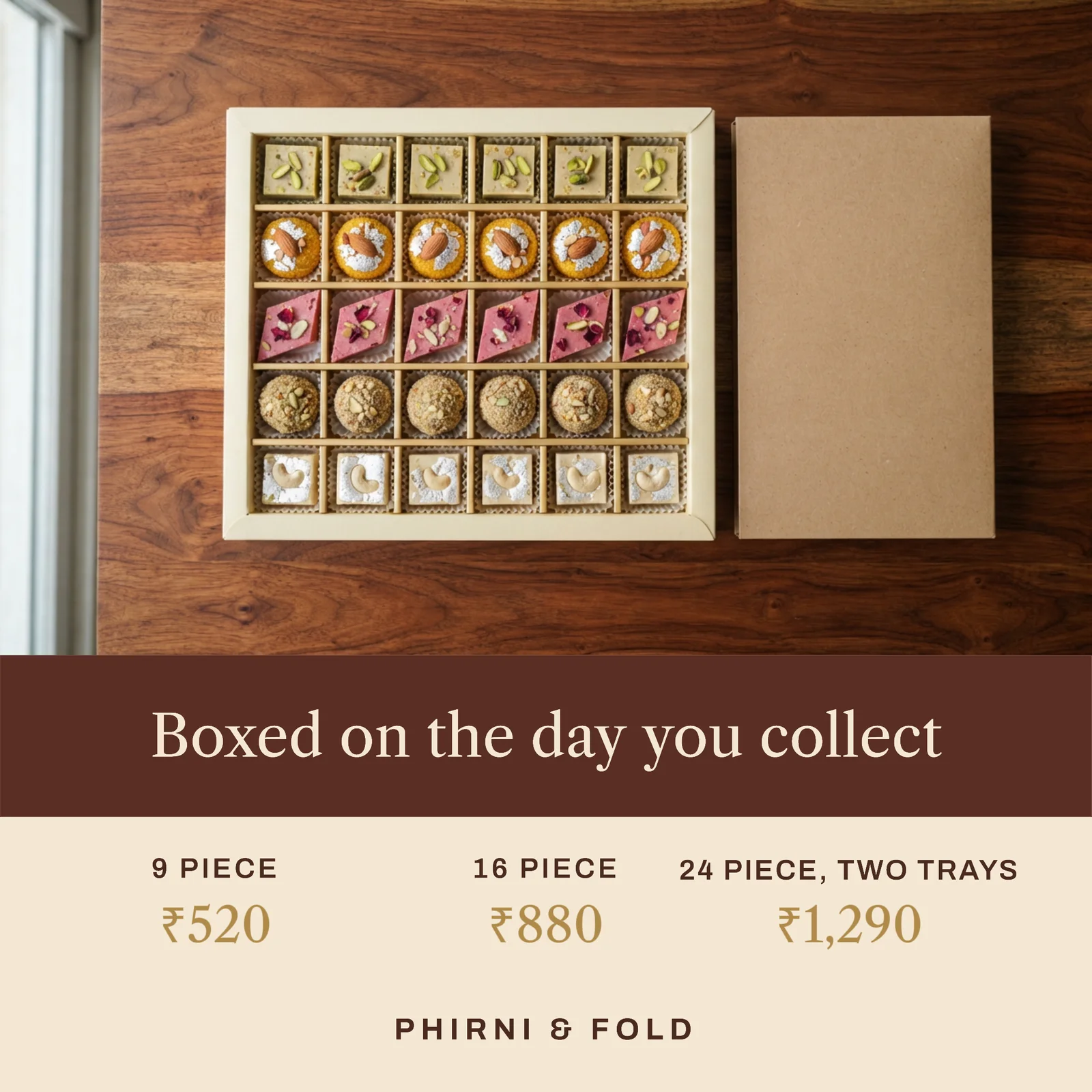 Diwali Sweet Boxes Bakery Instagram Ad — 1:1 Instagram ad template