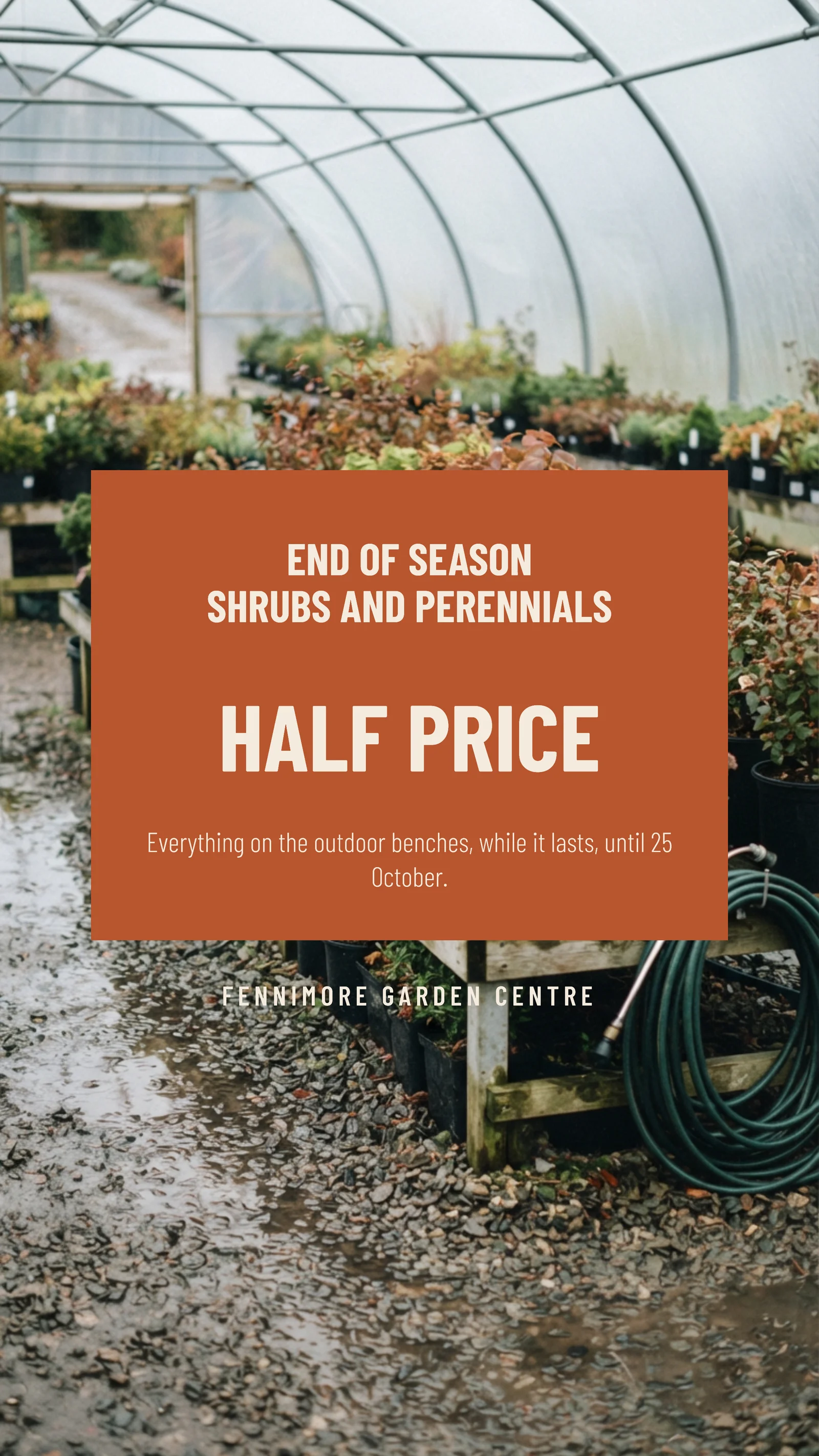 Garden Centre End Of Season Instagram Story — 9:16 Instagram story template