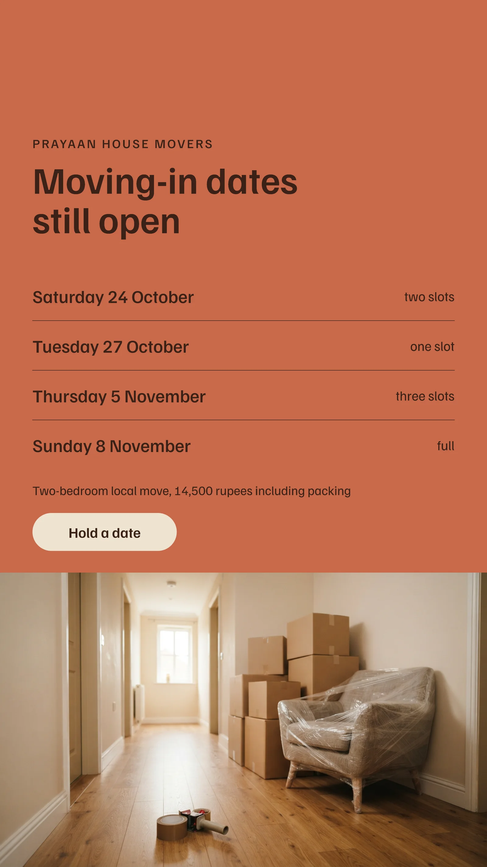 House Movers Diwali Moving Dates Instagram Story — 9:16 Instagram story template