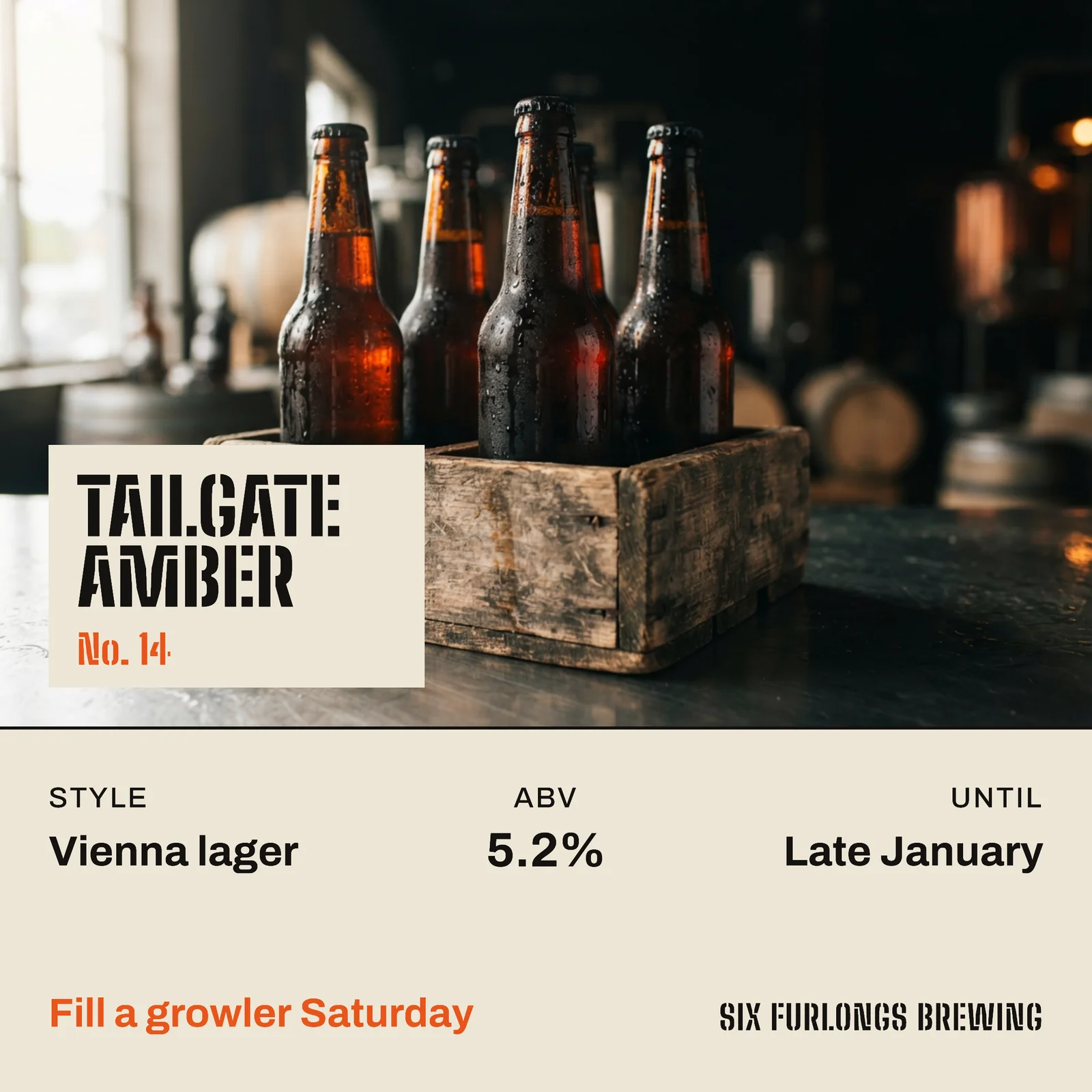 Football Season Brewery Release Instagram Ad — 1:1 Instagram ad template