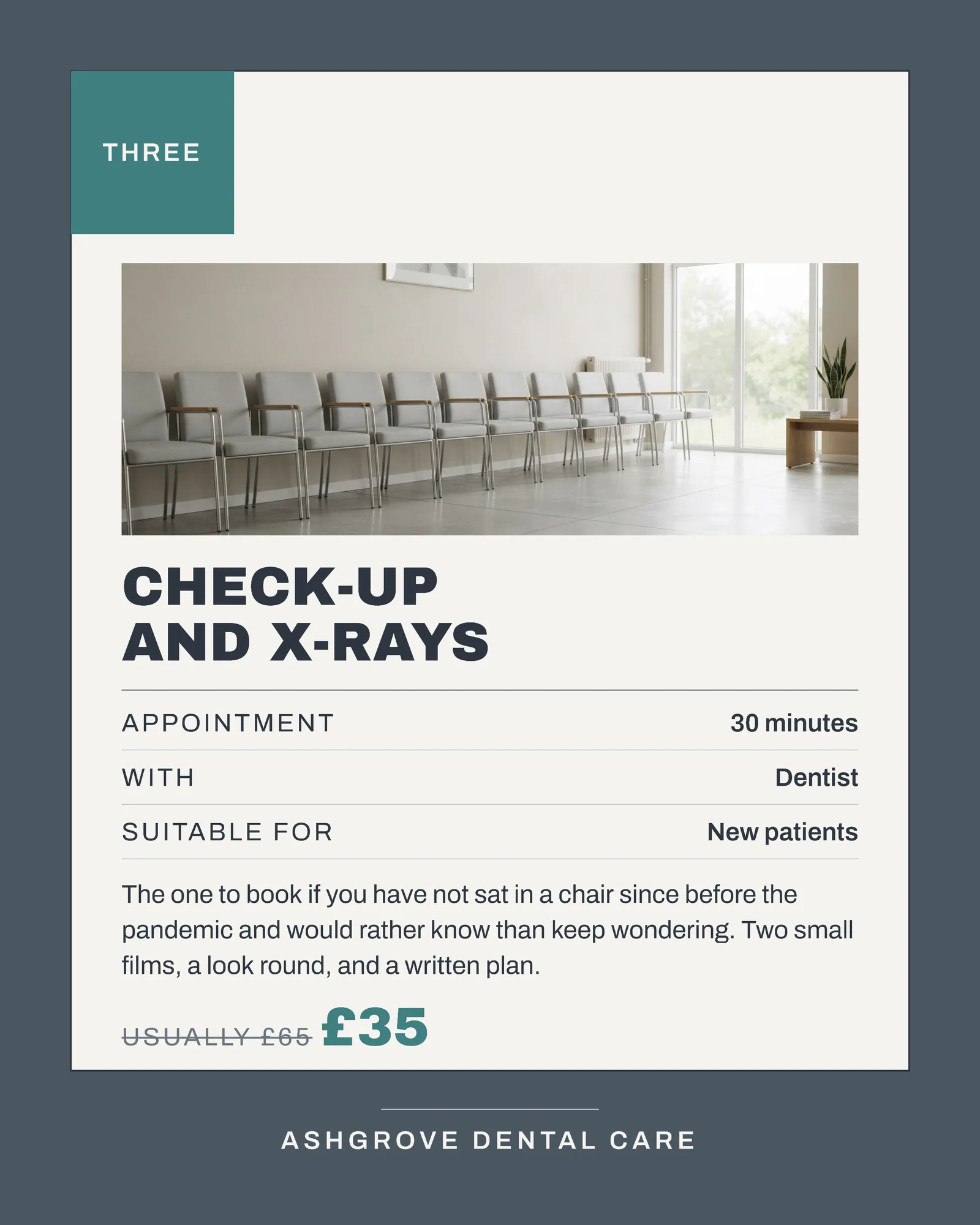 Slate Teal Card Stack Dental Black Friday Diary Facebook Carousel — 5-panel Facebook carousel carousel template, page 4 of 5