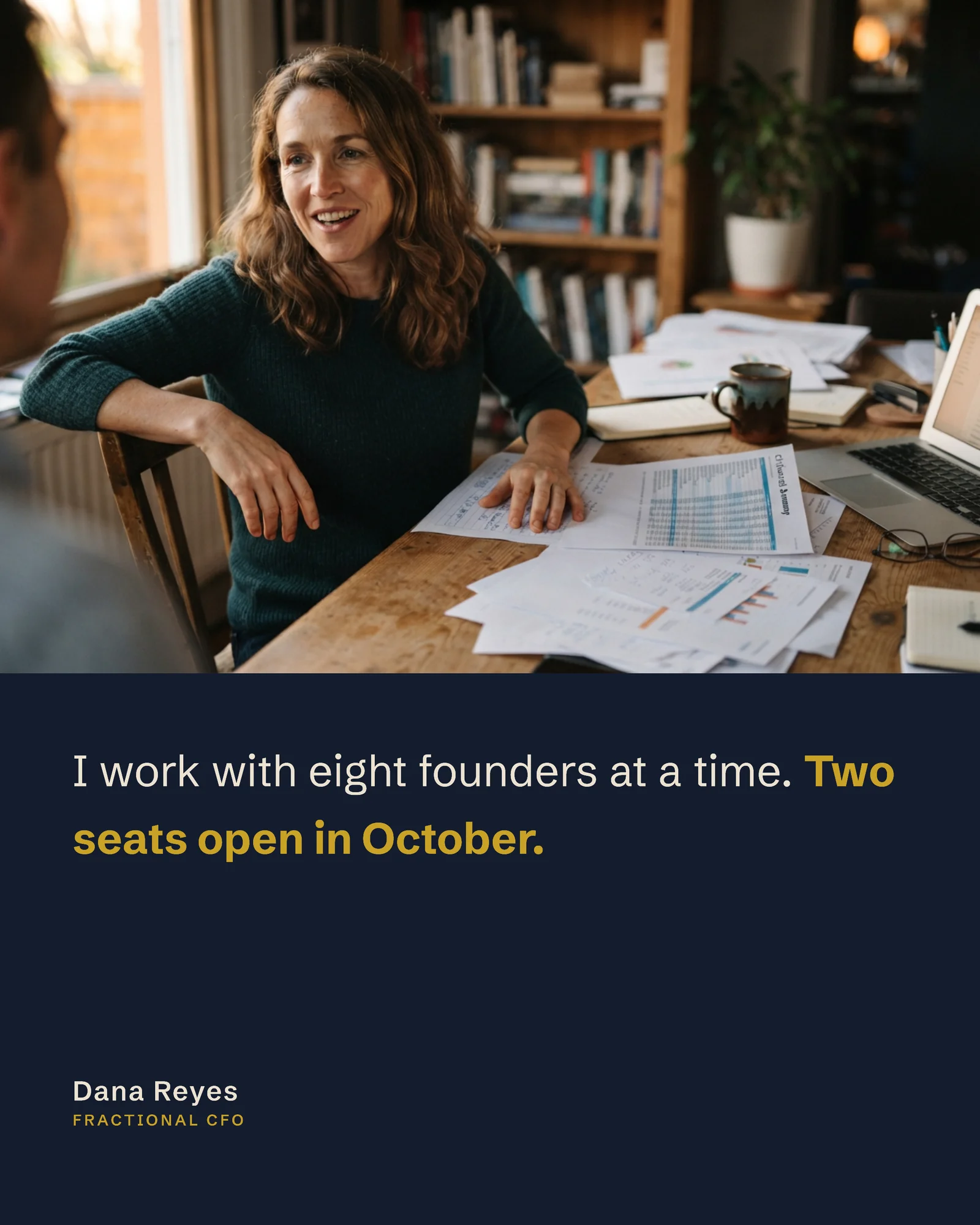 Ink navy expert take carousel — 5-panel Instagram carousel carousel template, page 5 of 5