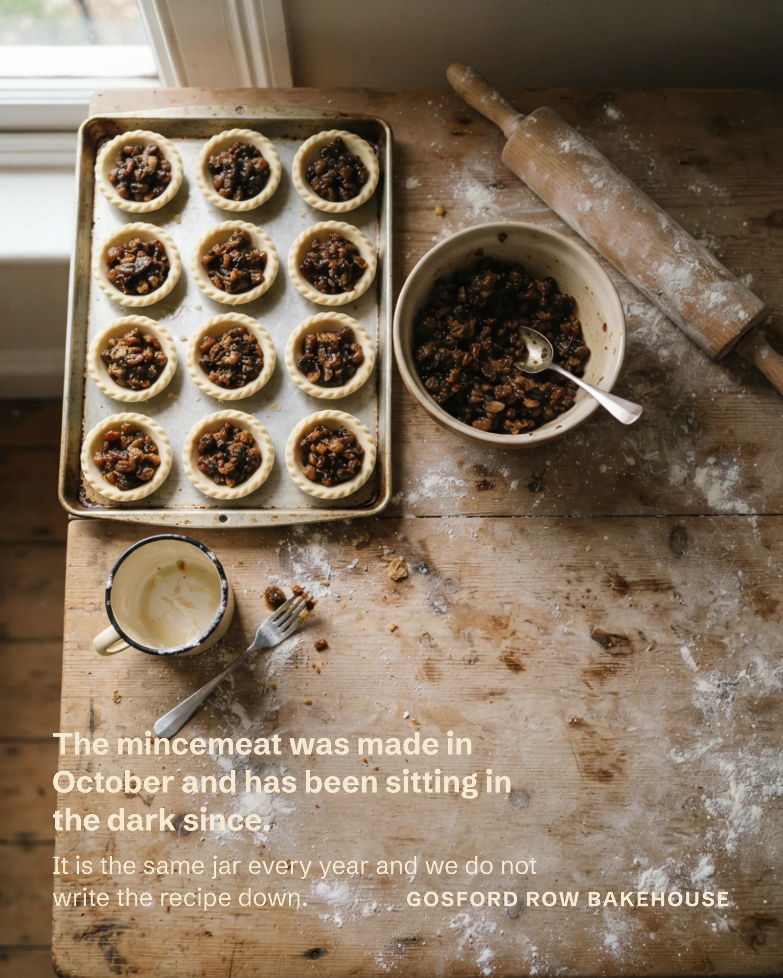Crust Full Bleed Bakery Mincemeat Christmas Instagram Post — 4:5 Instagram post template