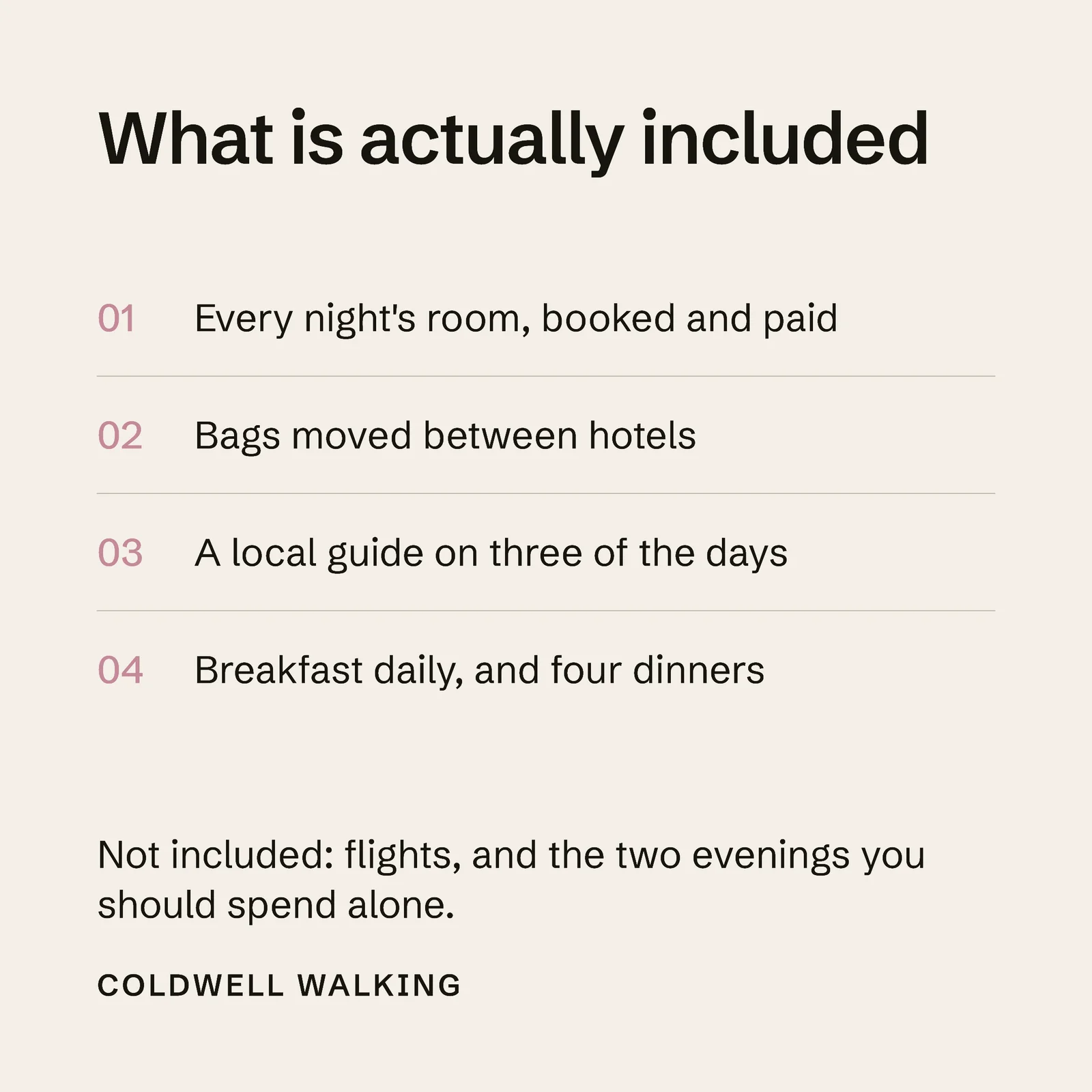 What Is Included Travel Instagram Post — 1:1 Instagram post template