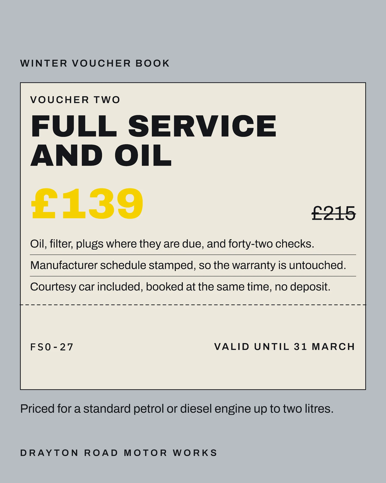 Concrete Voucher Book Motor Works Black Friday Winter Jobs Instagram Carousel — 5-panel Instagram carousel carousel template, page 3 of 5