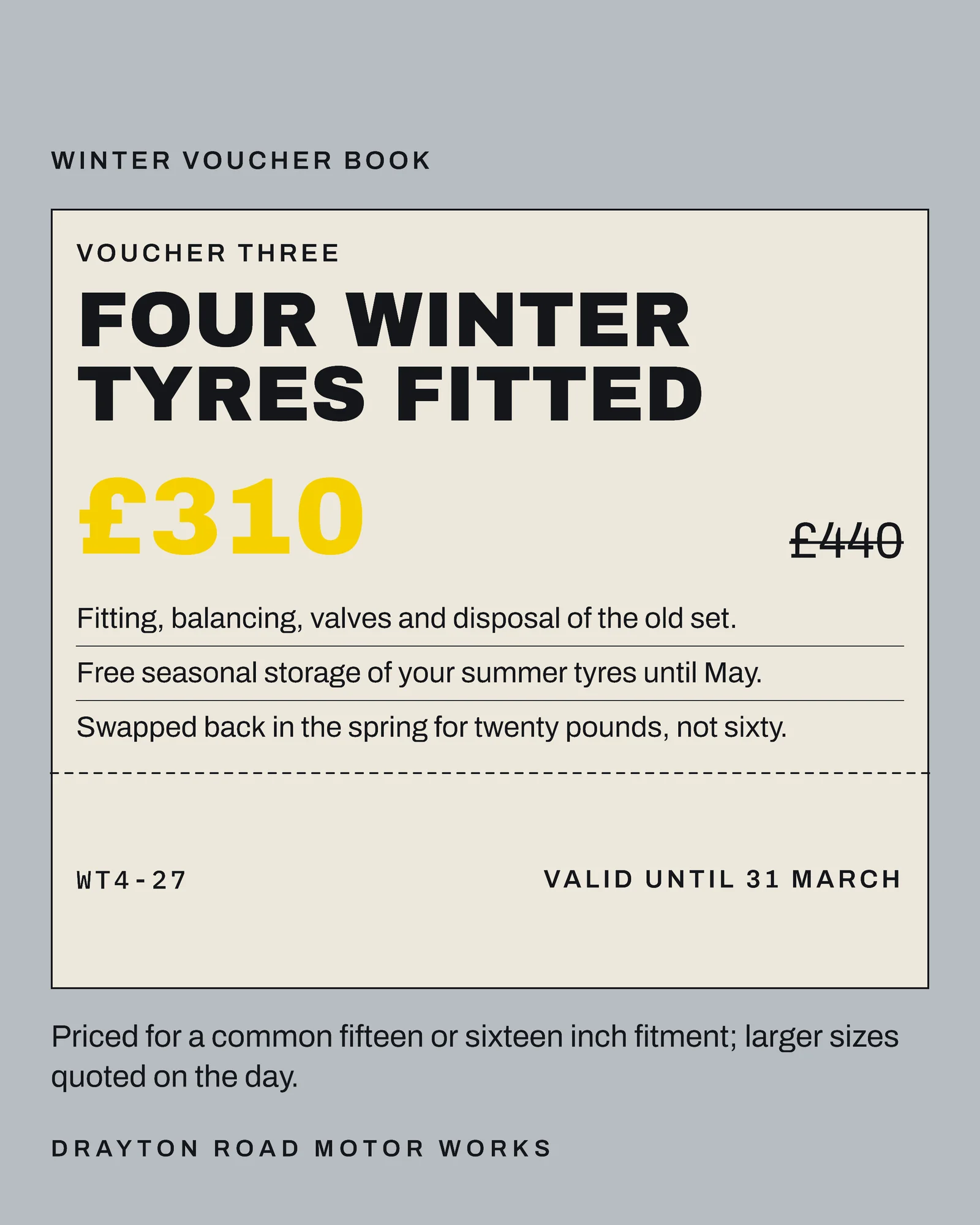 Concrete Voucher Book Motor Works Black Friday Winter Jobs Instagram Carousel — 5-panel Instagram carousel carousel template, page 4 of 5