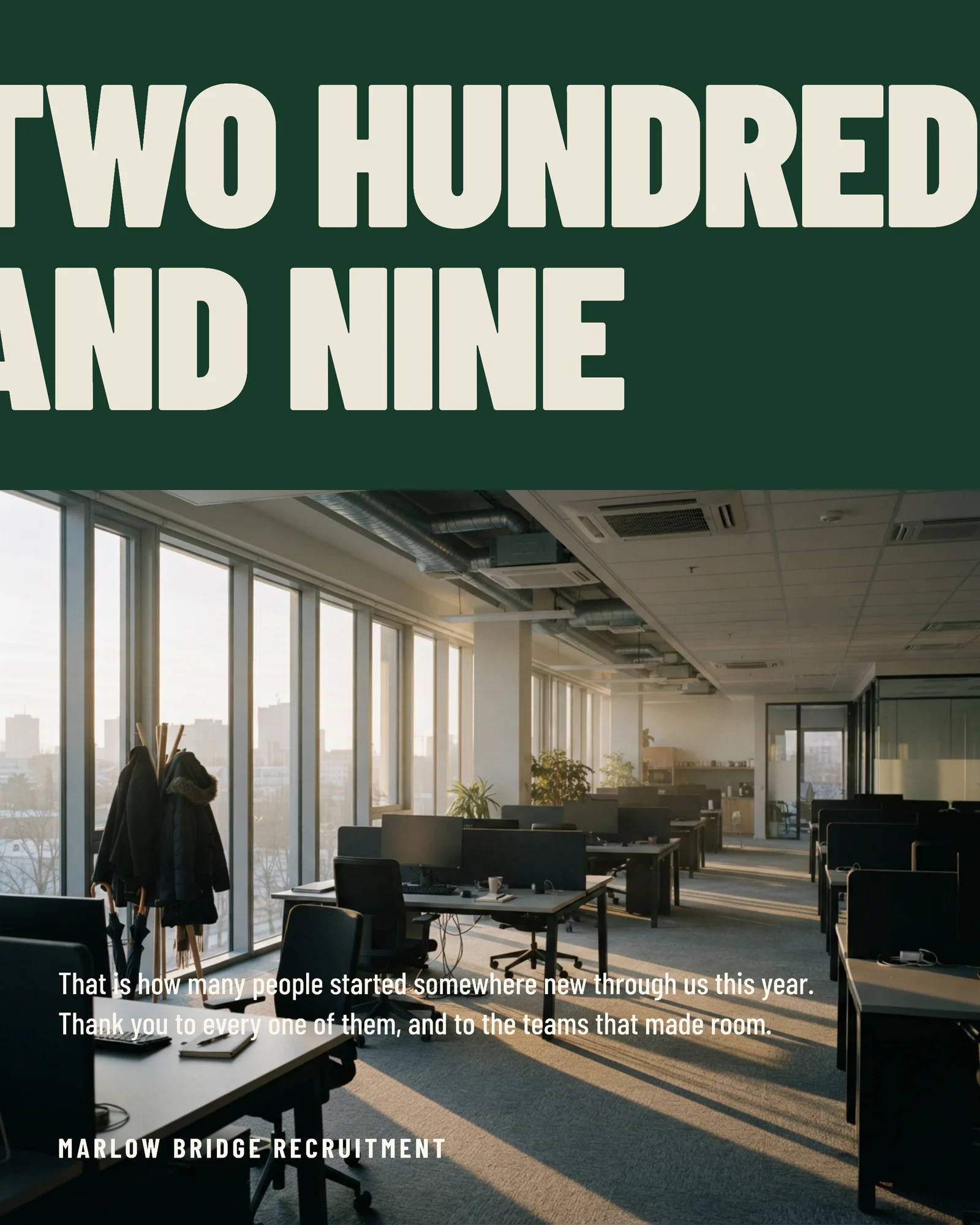 Recruitment Thanksgiving Thanks LinkedIn Post — 4:5 LinkedIn post template