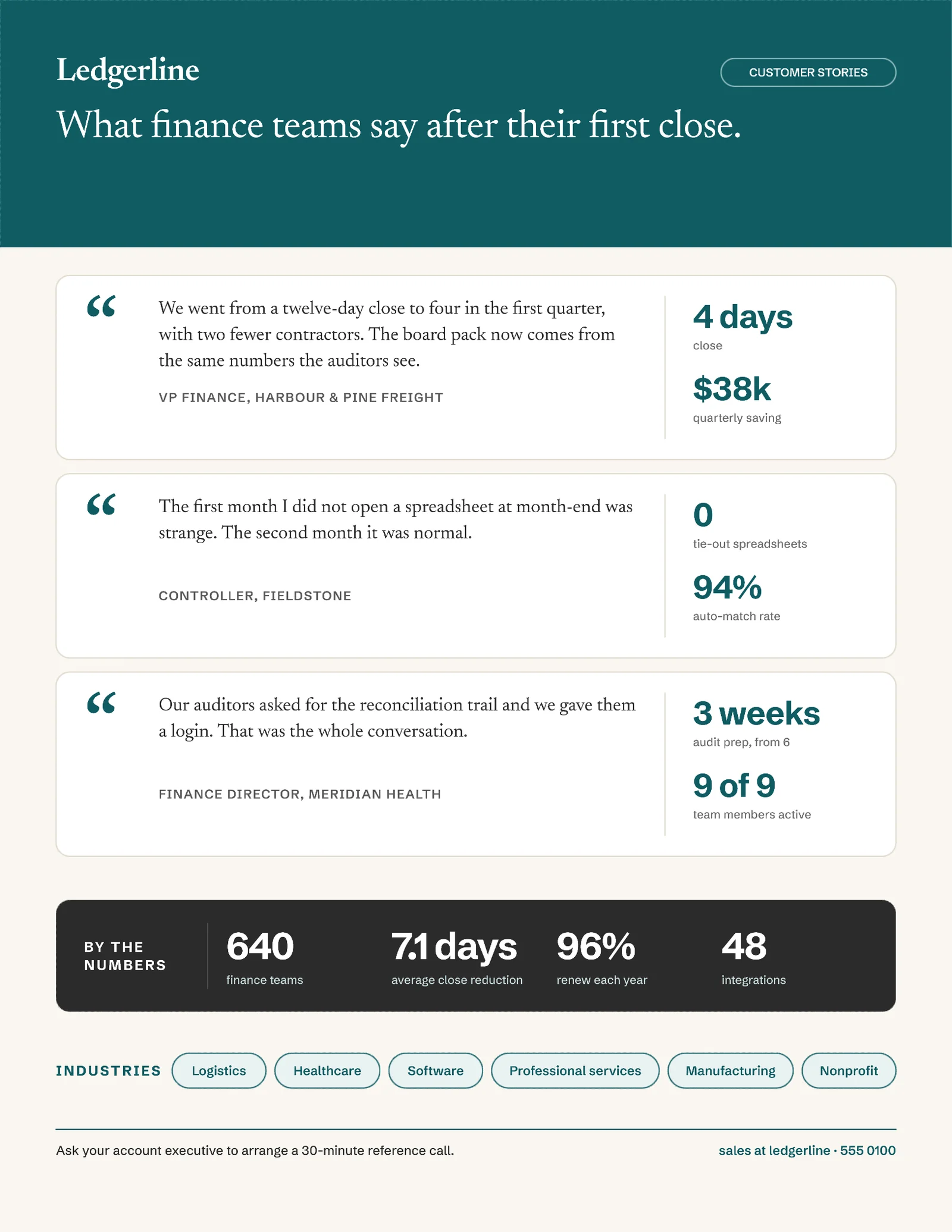 Quote Cards Customer Reference Sheet — 2-page One pager template, page 2 of 2