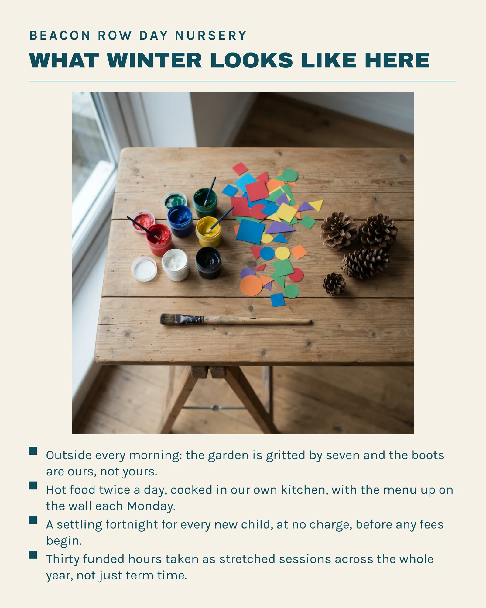 Teal Butter Colour Fields Nursery Winter Places Instagram Carousel — 4-panel Instagram carousel carousel template, page 3 of 4